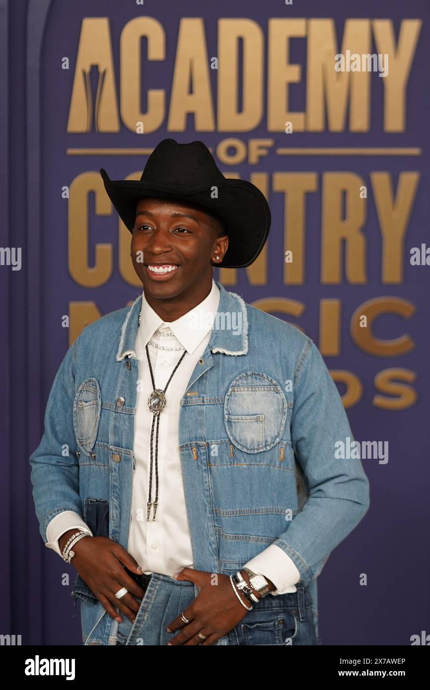 Frisco, États-Unis. 16 mai 2024. Markell Washington assiste au tapis rouge de la 59e cérémonie des Academy of Country Music Awards à l’hôtel Omni Frisco au Star de Frisco, aux États-Unis, le 16 mai 2024. (Photo de Javier Vicencio/Eyepix Group) (photo de Eyepix/NurPhoto) crédit : NurPhoto SRL/Alamy Live News Banque D'Images