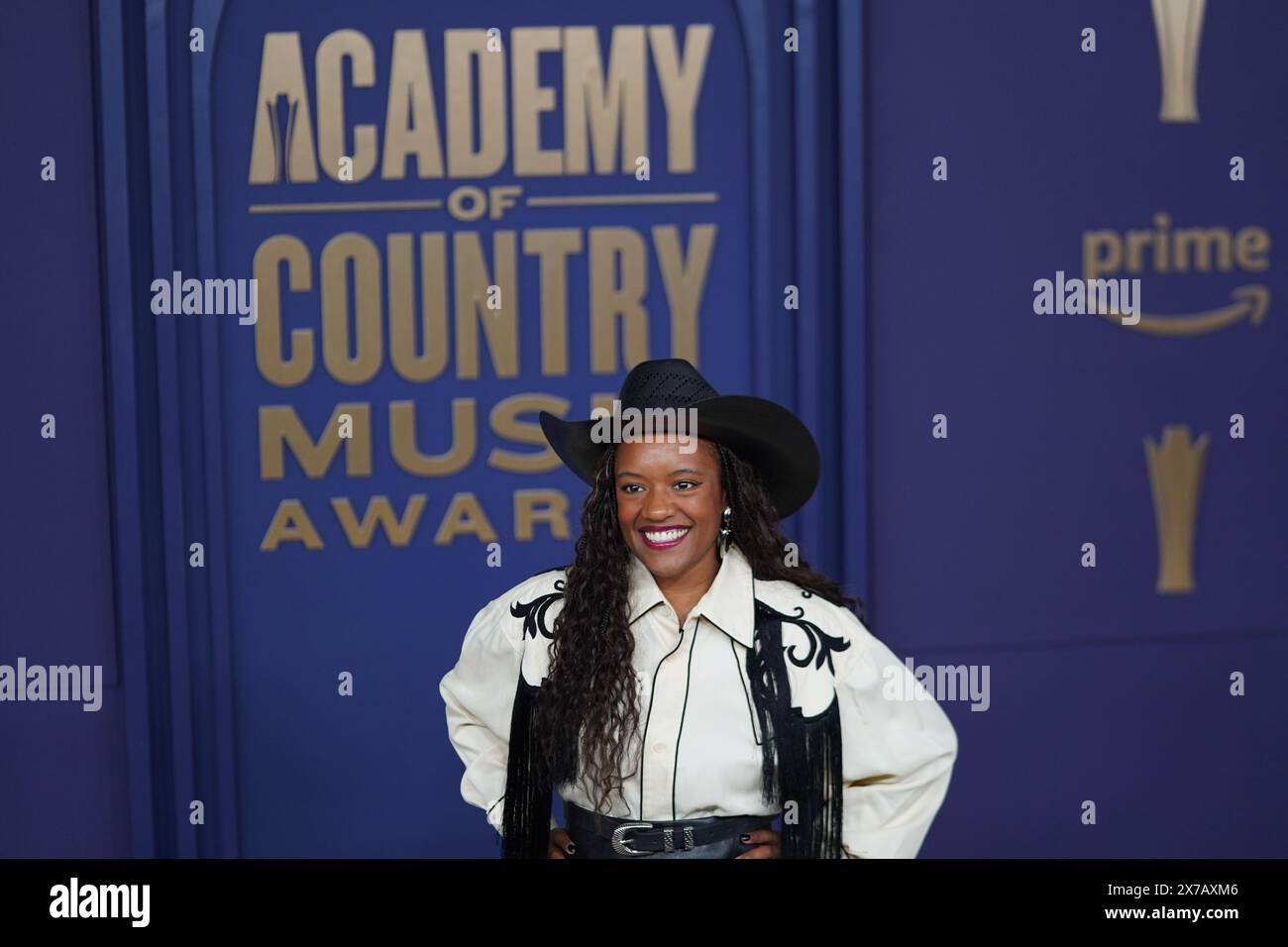Frisco, États-Unis. 16 mai 2024. La reine Noveen assiste au tapis rouge de la 59e cérémonie des Academy of Country Music Awards à l’hôtel Omni Frisco au Star de Frisco, aux États-Unis, le 16 mai 2024. (Photo de Javier Vicencio/Eyepix Group) (photo de Eyepix/NurPhoto) crédit : NurPhoto SRL/Alamy Live News Banque D'Images