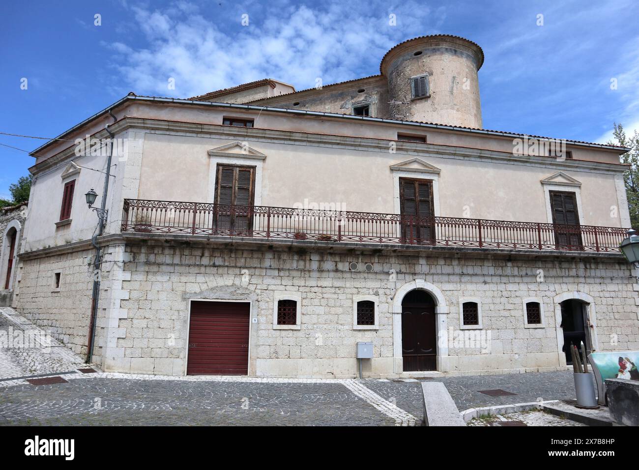 Macchiagodena - Palazzo dell'Olmo da via XI Febbraio Banque D'Images