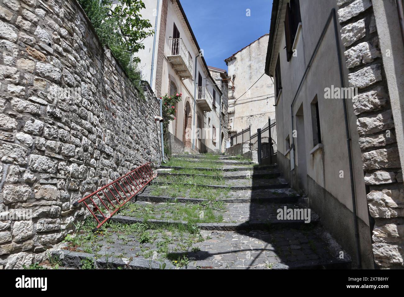 Macchiagodena - Salita Vittorio Veneto Banque D'Images