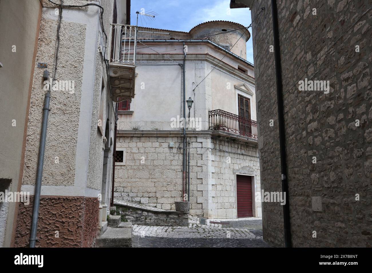 Macchiagodena - Scorcio di Palazzo dell'Olmo da via XI Febbraio Banque D'Images