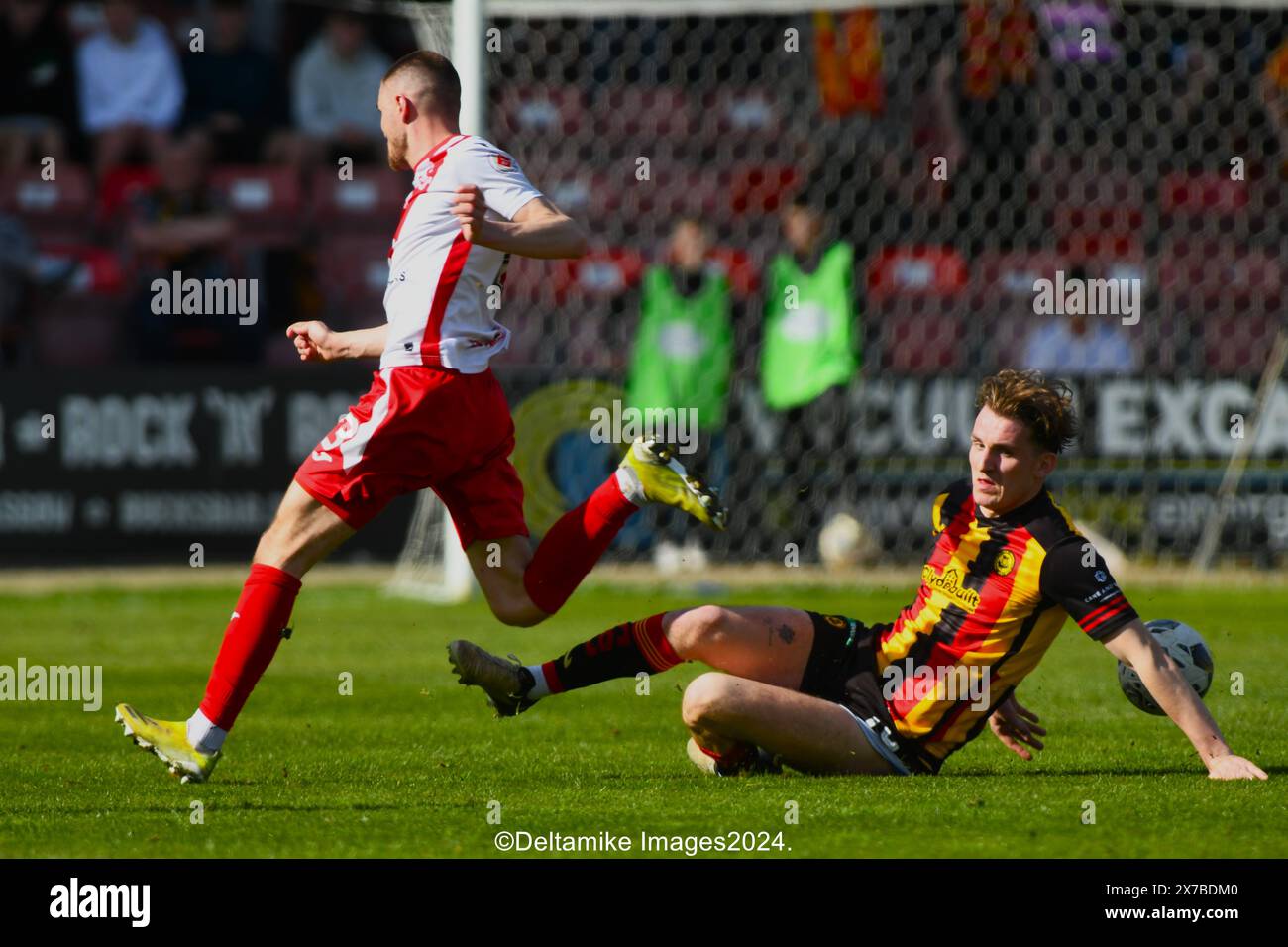 SPFL Championship Partick Thistle contre Airdrie FC Banque D'Images