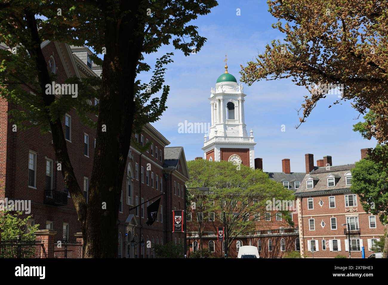 Cambridge ma : campus de l'Université Harvard Banque D'Images