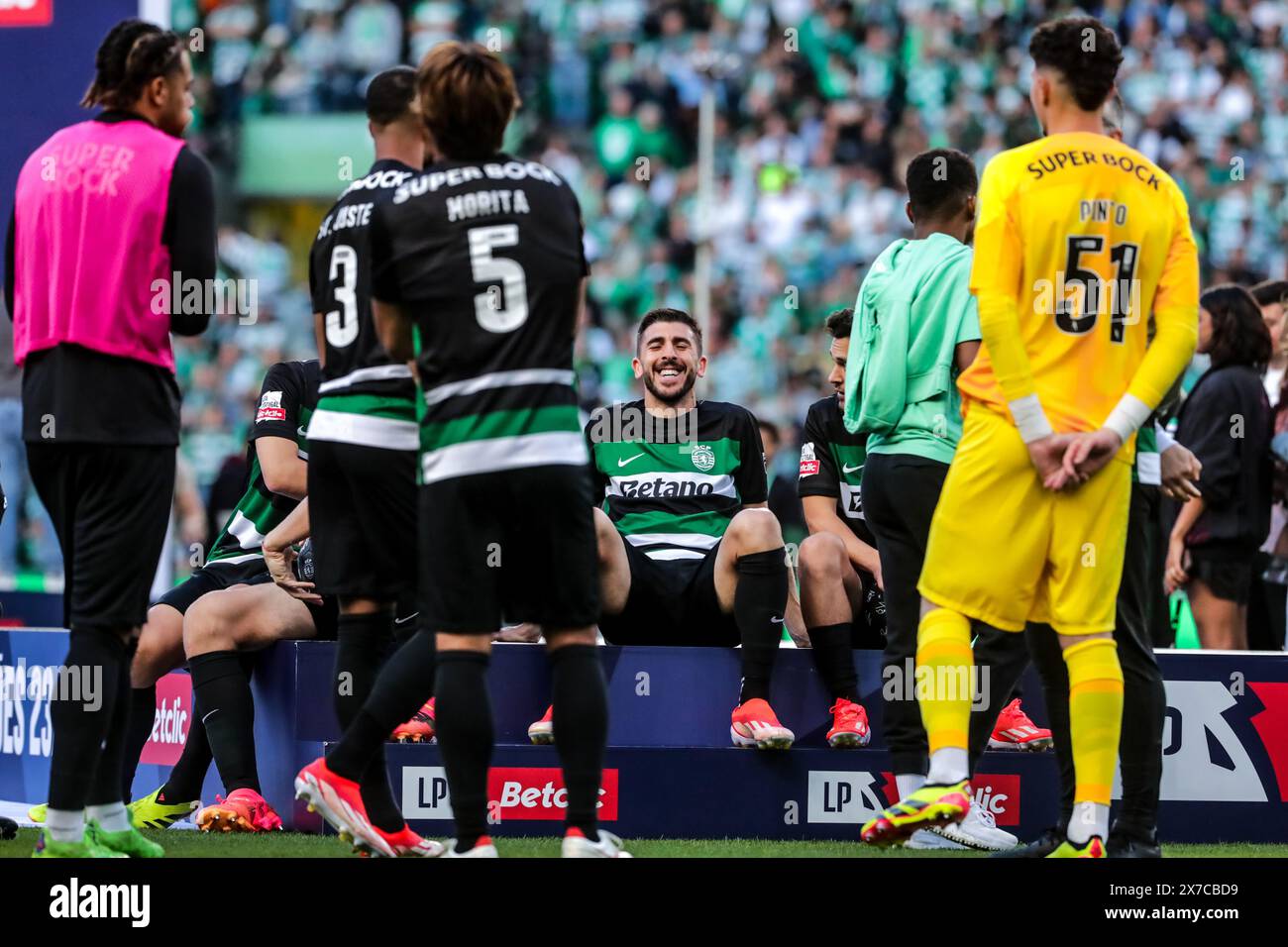 Lisboa, 18/05/2024 - Hoje a equipa do Sporting Clube de Portugal, recebeu a equipa do Chaves na 34ª Jornada do Campeonato Nacional da Liga Portugal Betclic no Estádio José Alvalade em Lisboa. Paulinho&##13 ; (13;(MárioaVasa / Global Imagens) Banque D'Images