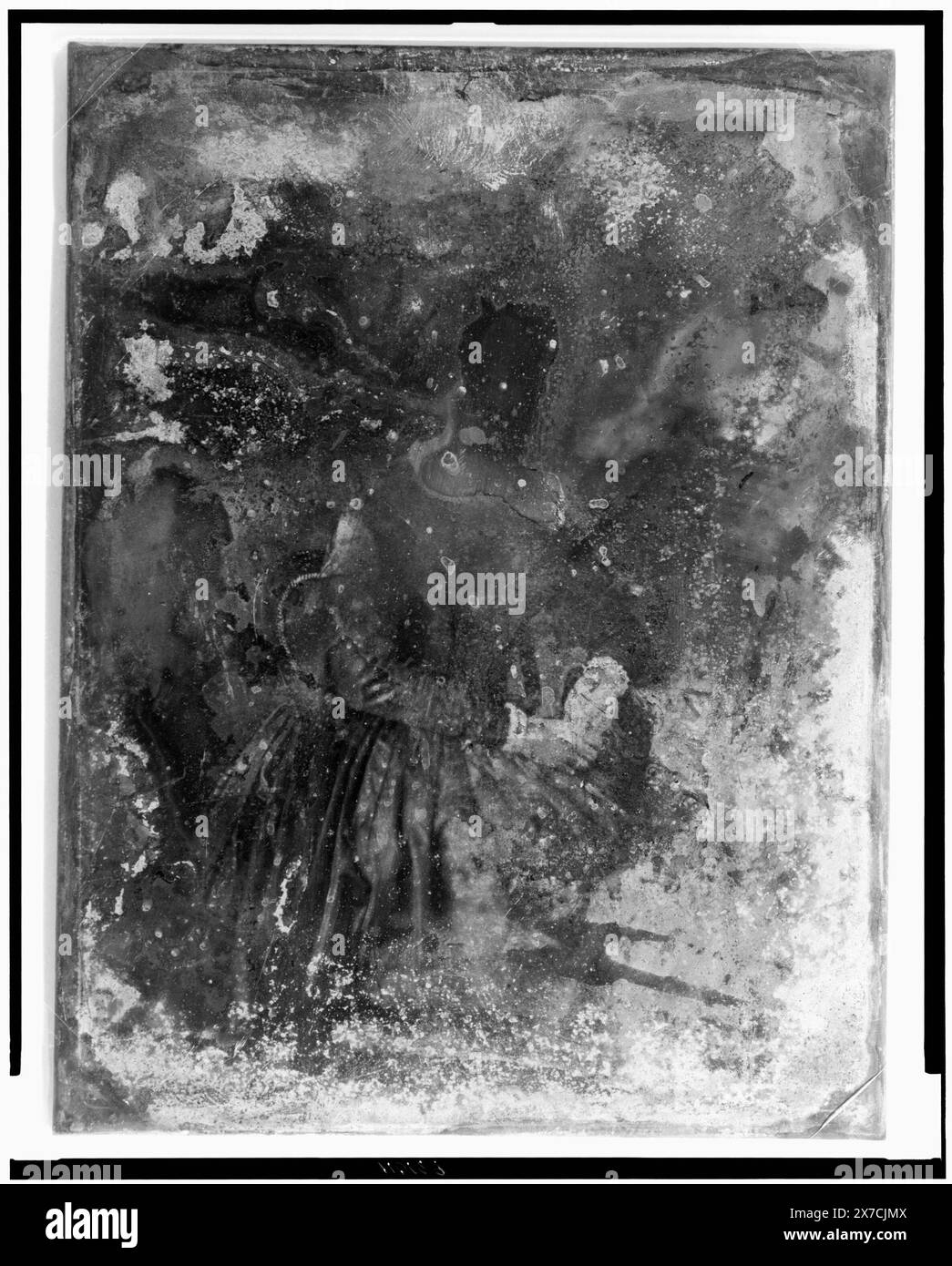 Femme non identifiée, rayée sur le visage de l'assiette : 187 ; Betty Bliss. Rayé au dos de la plaque : 447., Transfer ; U.S. War College ; 1920 ; (DLC/PP-1920:46153)., fait partie de : collection daguerréotype , produite par le studio de Mathew Brady. Banque D'Images