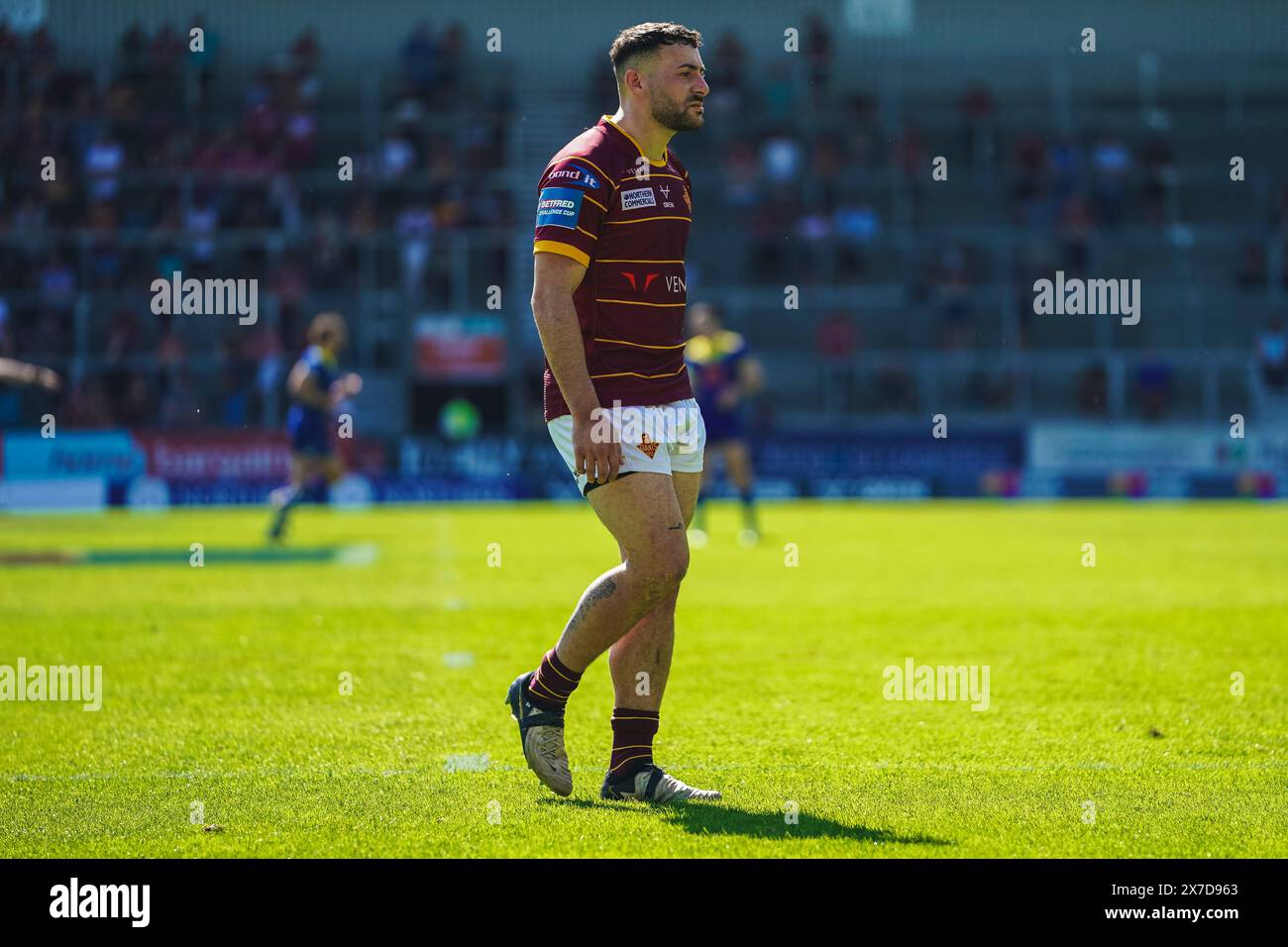 St Helens, Merseyside, Royaume-Uni. 19 mai 2024. Betfred Challenge Cup Rugby : Huddersfield Giants vs Warrington Wolves au Totally Wicked Stadium. Jake Connor lors du match en demi-finale contre Warrington Wolve. Crédit James Giblin Photography/Alamy Live News. Banque D'Images