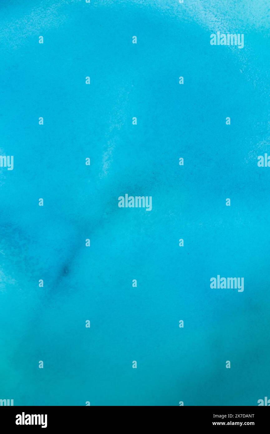 fond abstrait : mélange liquide de peintures de couleur aqua Banque D'Images