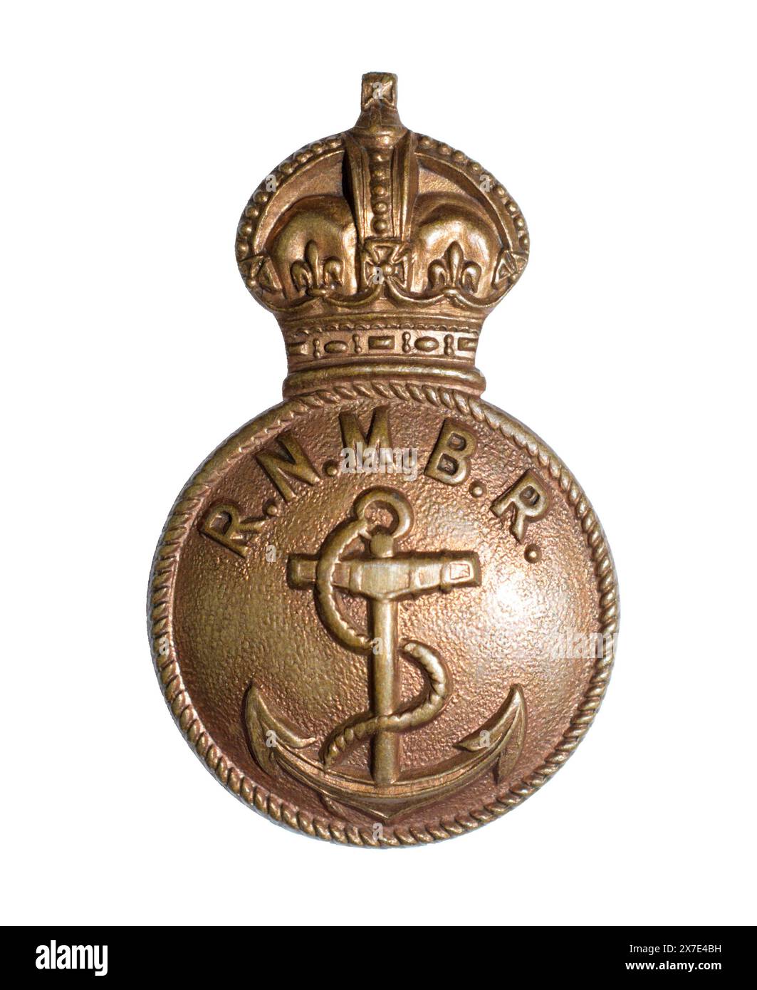Un badge de casquette de la Royal Navy Motor Boat Reserve, une unité auxiliaire de la Royal Navy de la première Guerre mondiale. Banque D'Images