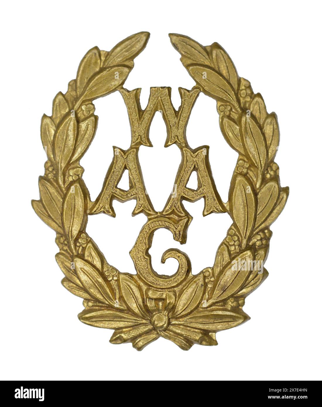 Badge de la casquette du Women's Army Auxiliary corps, v. 1917-1918. Banque D'Images