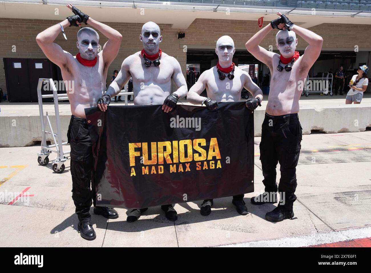 Les Amériques. 19 mai 2024. Les individus promouvant Furiosa A Mad Max Saga est un film d'action et d'aventure post-apocalyptique sorti en 2024 au Fanatec GT World Challenge America Paddock GRID Walk, circuit of the Americas. Austin, Texas. Mario Cantu/CSM/Alamy Live News Banque D'Images