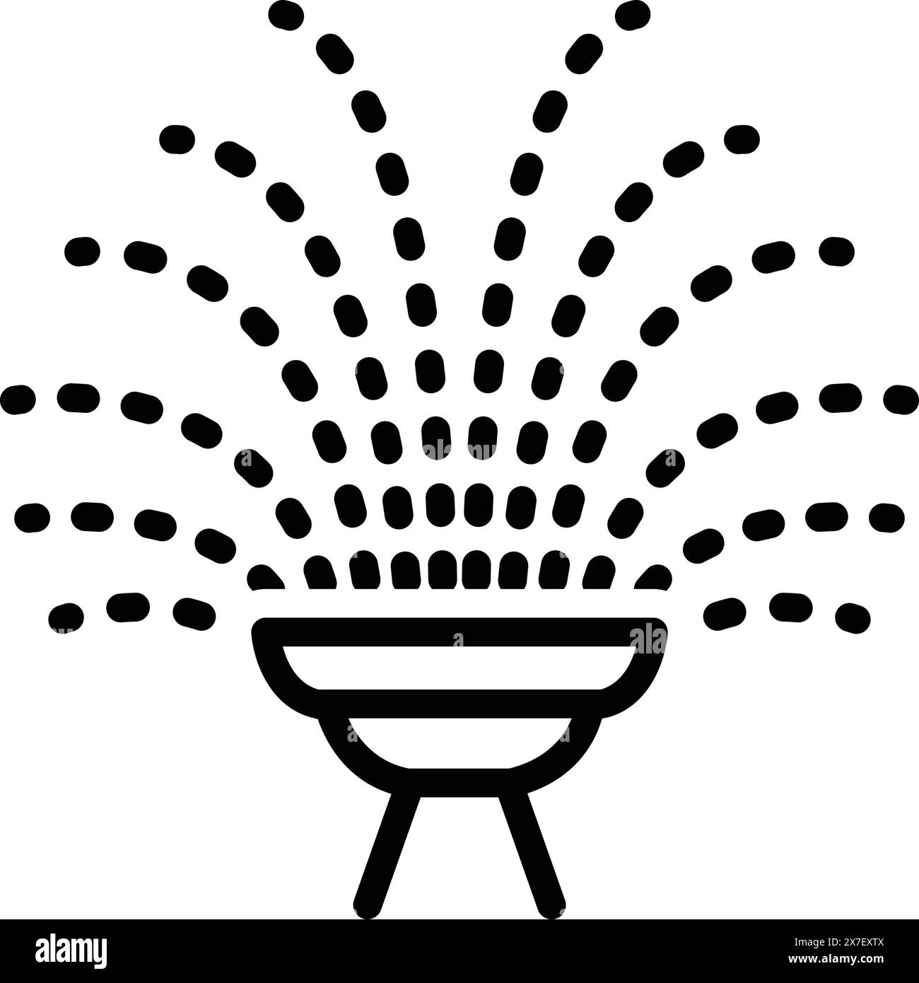 Icône pour fontaine, tête de puits Illustration de Vecteur