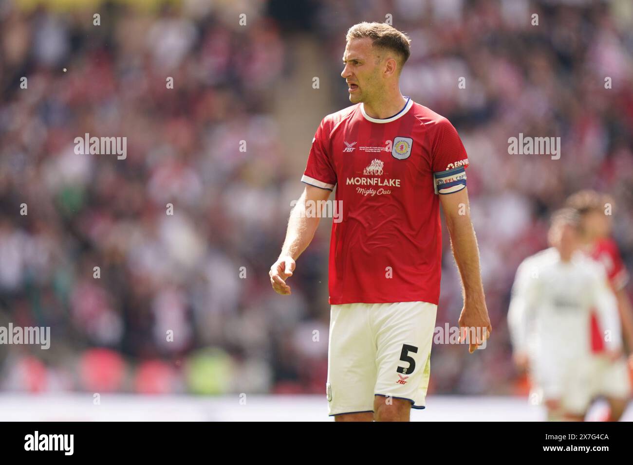 Londres, Royaume-Uni. 19 mai 2024. Mickey Demetriou de Crewe Alexandra lors du Crawley Town FC v Crewe Alexandra FC SKY BET EFL League Two Play-Off final au stade de Wembley, Londres, Angleterre, Royaume-Uni le 19 mai 2024 Credit : Every second Media/Alamy Live News Banque D'Images