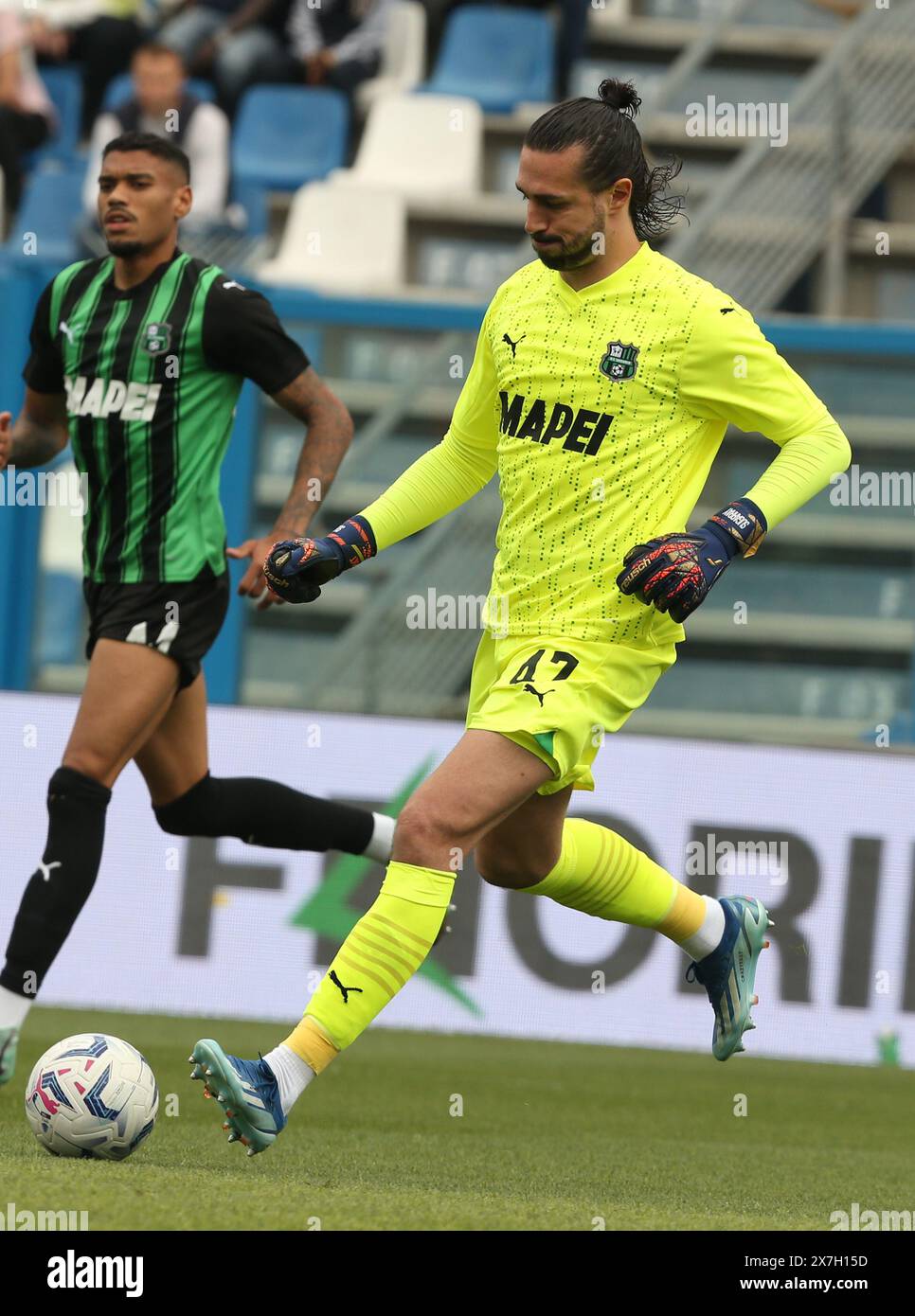 Foto Gianni Santandrea/LaPresse 19 maggio 2024 Reggio Emilia, Italia - sport, calcio - Sassuolo vs Cagliari - Campionato di calcio Serie A Tim 2023/2024 - Stadio Mapei. Nella foto : Consigli photo Gianni Santandrea/LaPresse 19 mai 2024 Reggio Emilia, Italie - sports, soccer - Sassuolo vs Caglairi - championnat de football Serie A Tim 2023/2024 - Mapei Stadium. Sur l'image : Consigli Banque D'Images