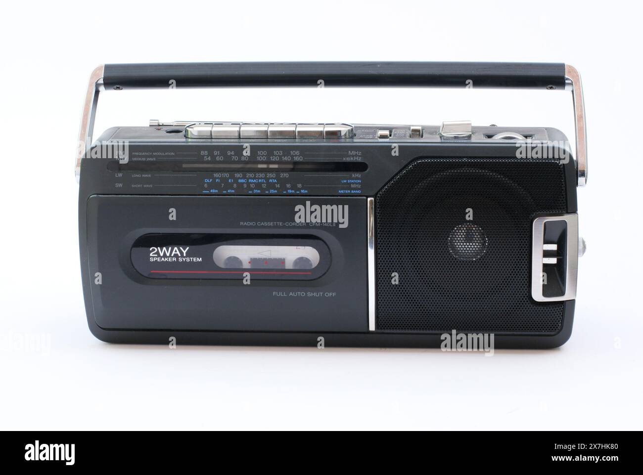 Radio cassette compacte Sony de conception années 80 Banque D'Images