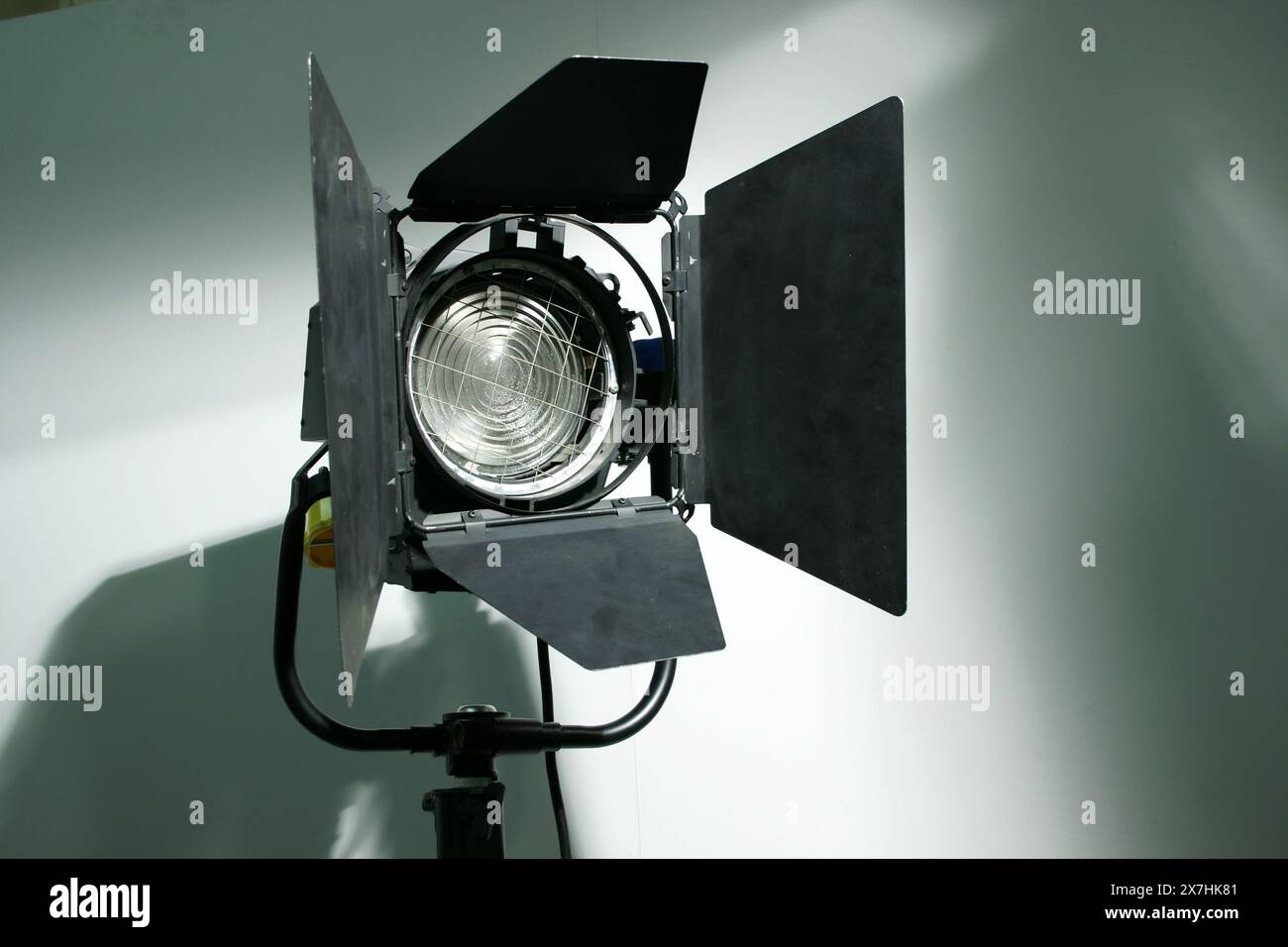 Lampe TV Studio Fresnel film Banque D'Images