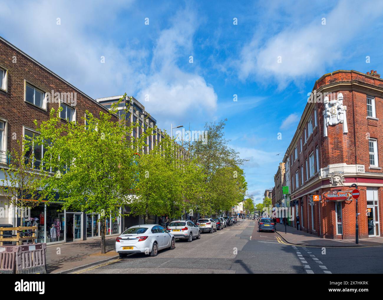 Vue sur Prospect Street, Kingston upon Hull, Yorkshire, Angleterre, Royaume-Uni Banque D'Images