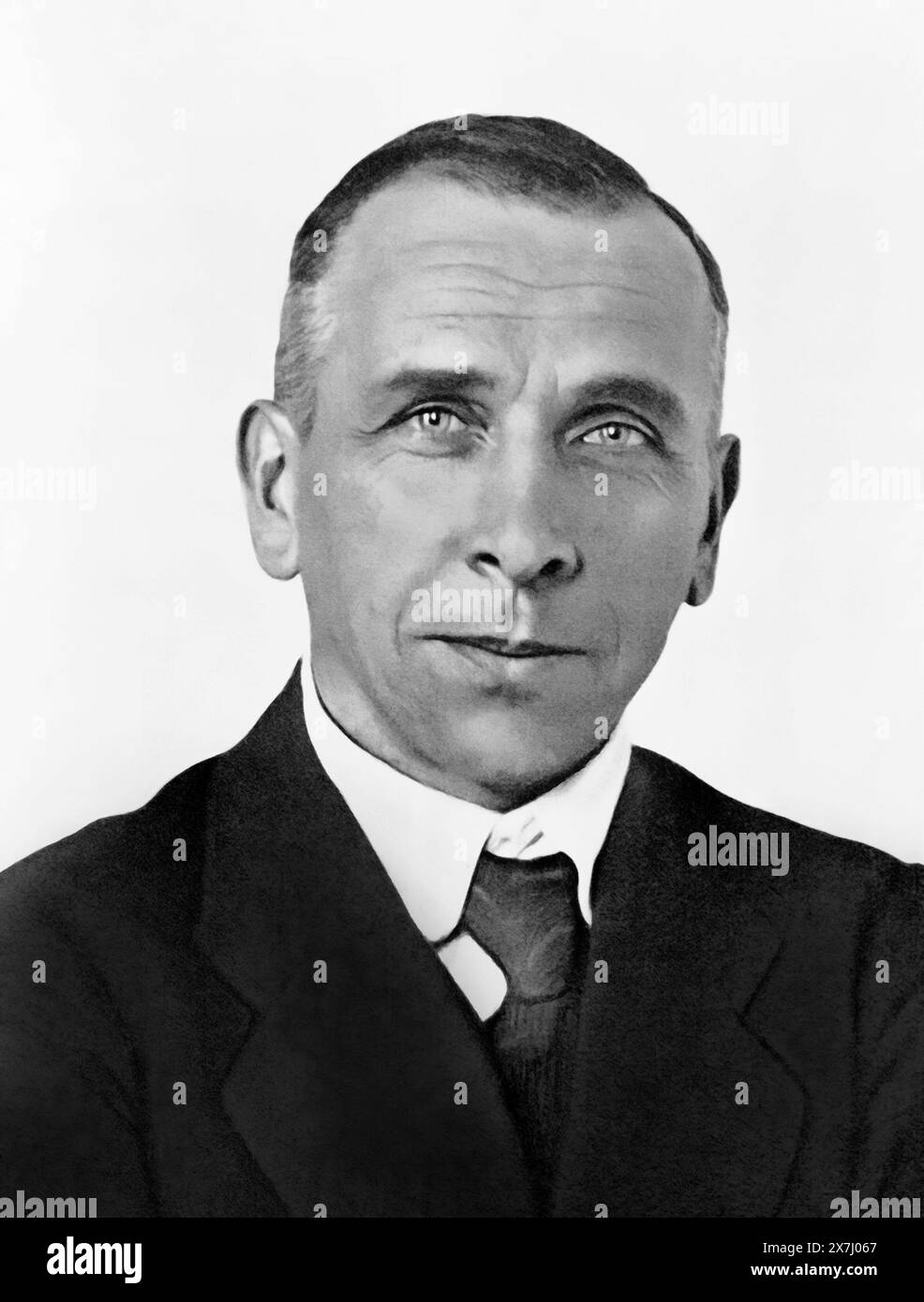 Alfred Wegener. Portrait du géophysicien et météorologue allemand, Alfred Lothar Wegener (1880-1930), vers 1924 Banque D'Images