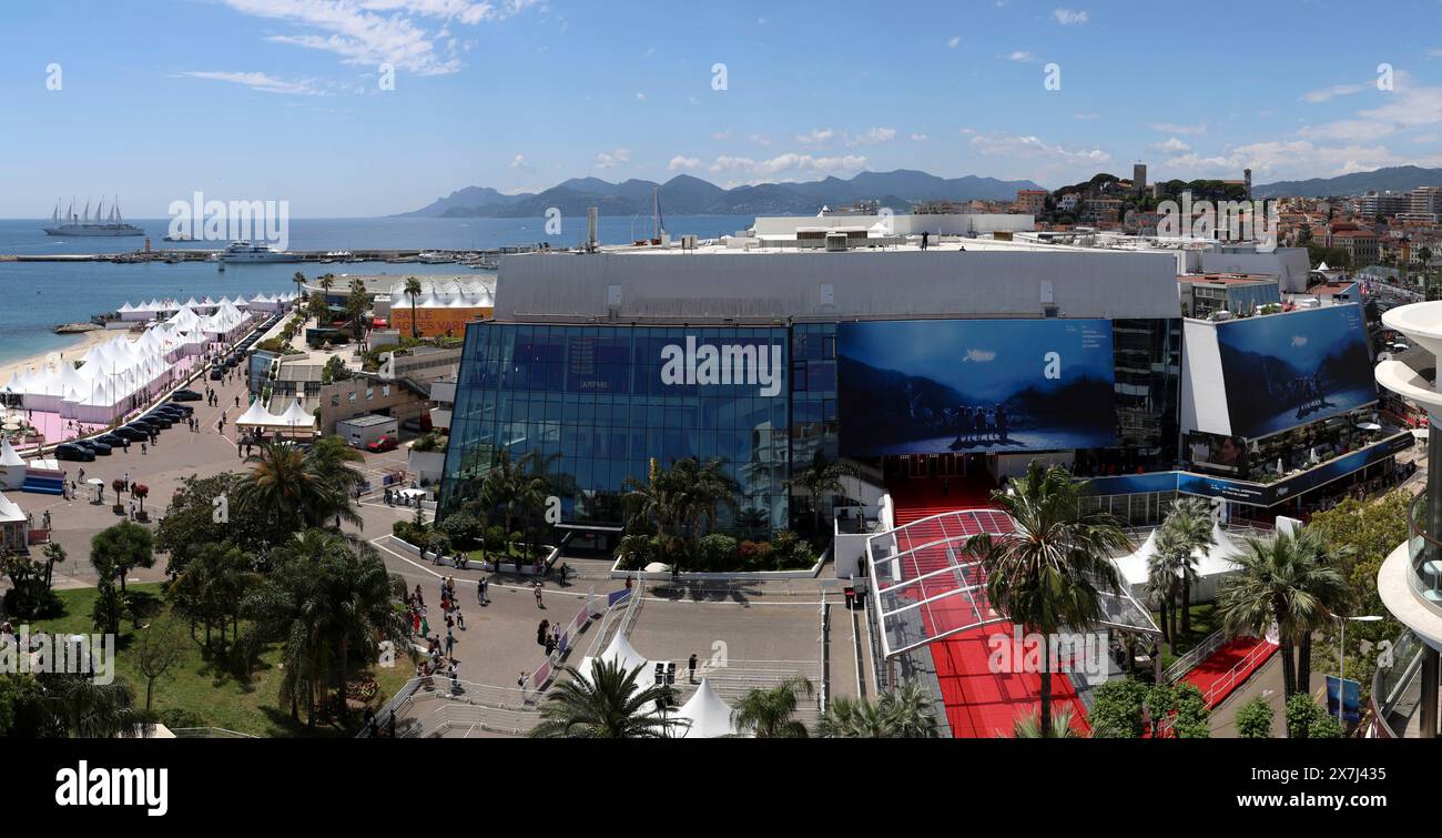 Der Palais des Festivals et des Congres de Cannes während des Festival de Cannes 2024 / 77. Internationale Filmfestspiele von Cannes. Cannes, 20.05.2024 Banque D'Images