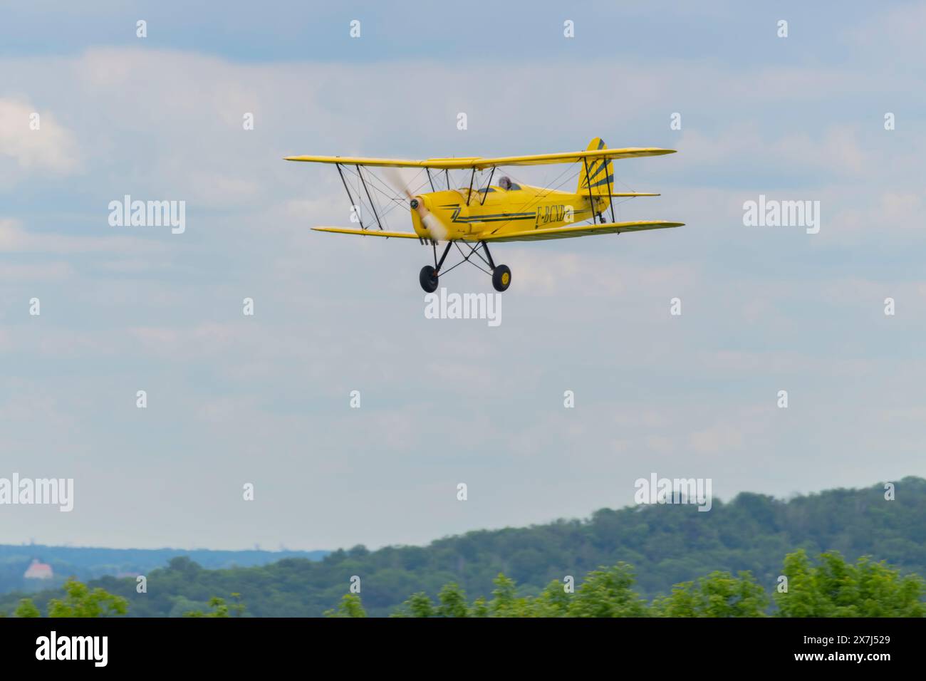 Stampe-Vertongen SV-4A au salon aérien le temps des hélices 2024 à la Ferté-Alais, France Banque D'Images