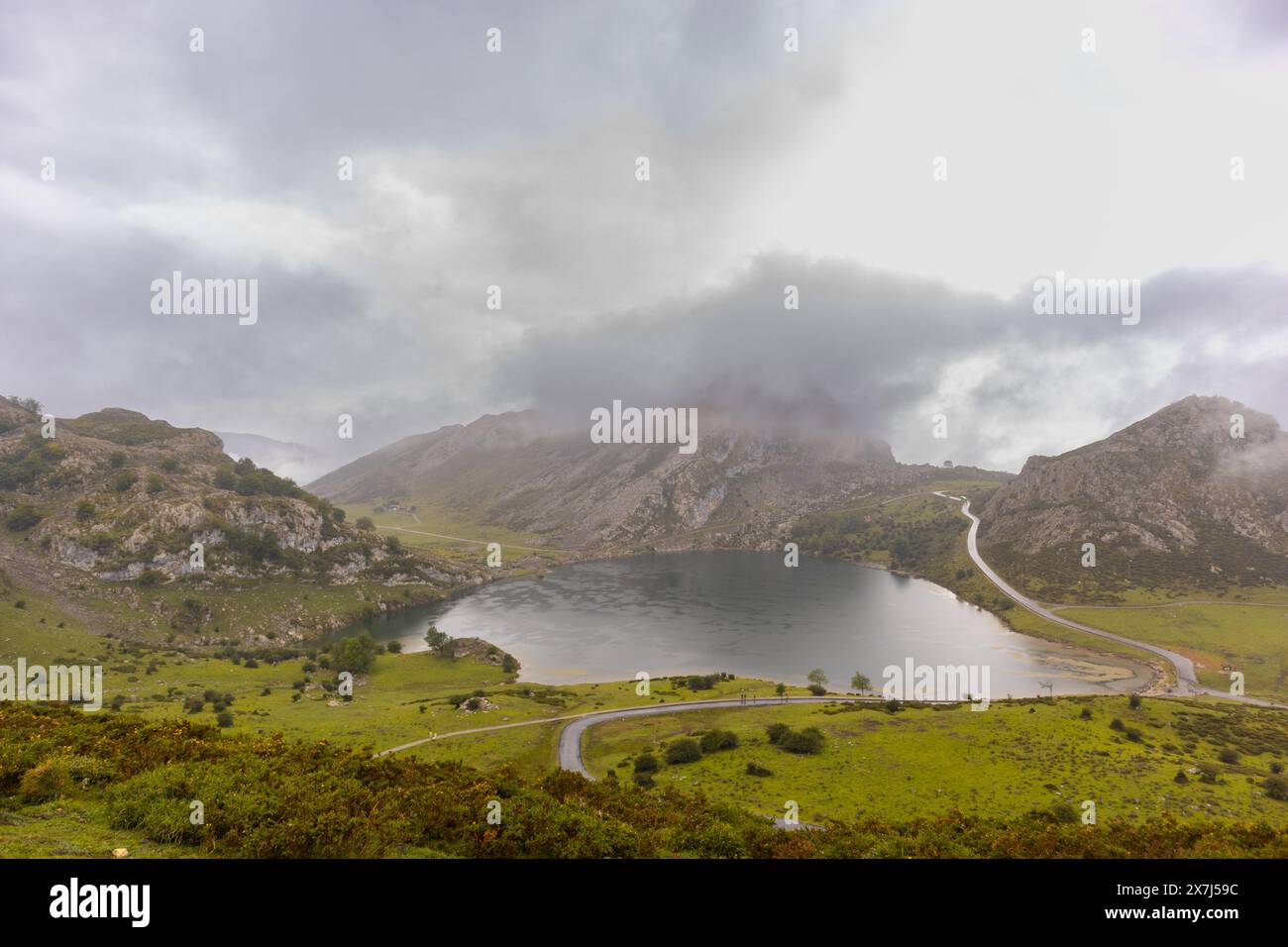 Lagos de Covadonga, Asturies, Espagne Banque D'Images