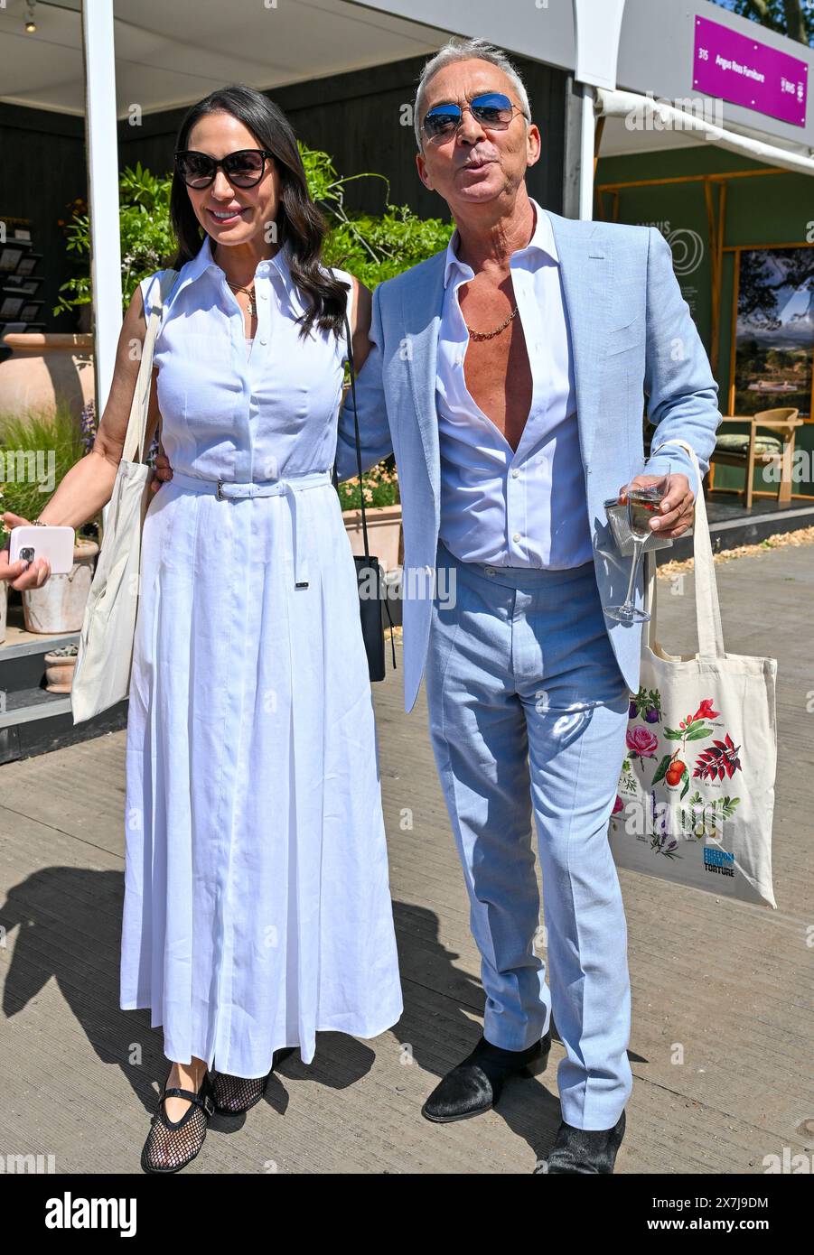 Londres, Royaume-Uni. 20 mai 2024. Bruno Tonioli et Lauren Silverman au RHS Chelsea Flower Show, Royal Hospital Chelsea, Londres, Royaume-Uni. Crédit : LFP/Alamy Live News Banque D'Images