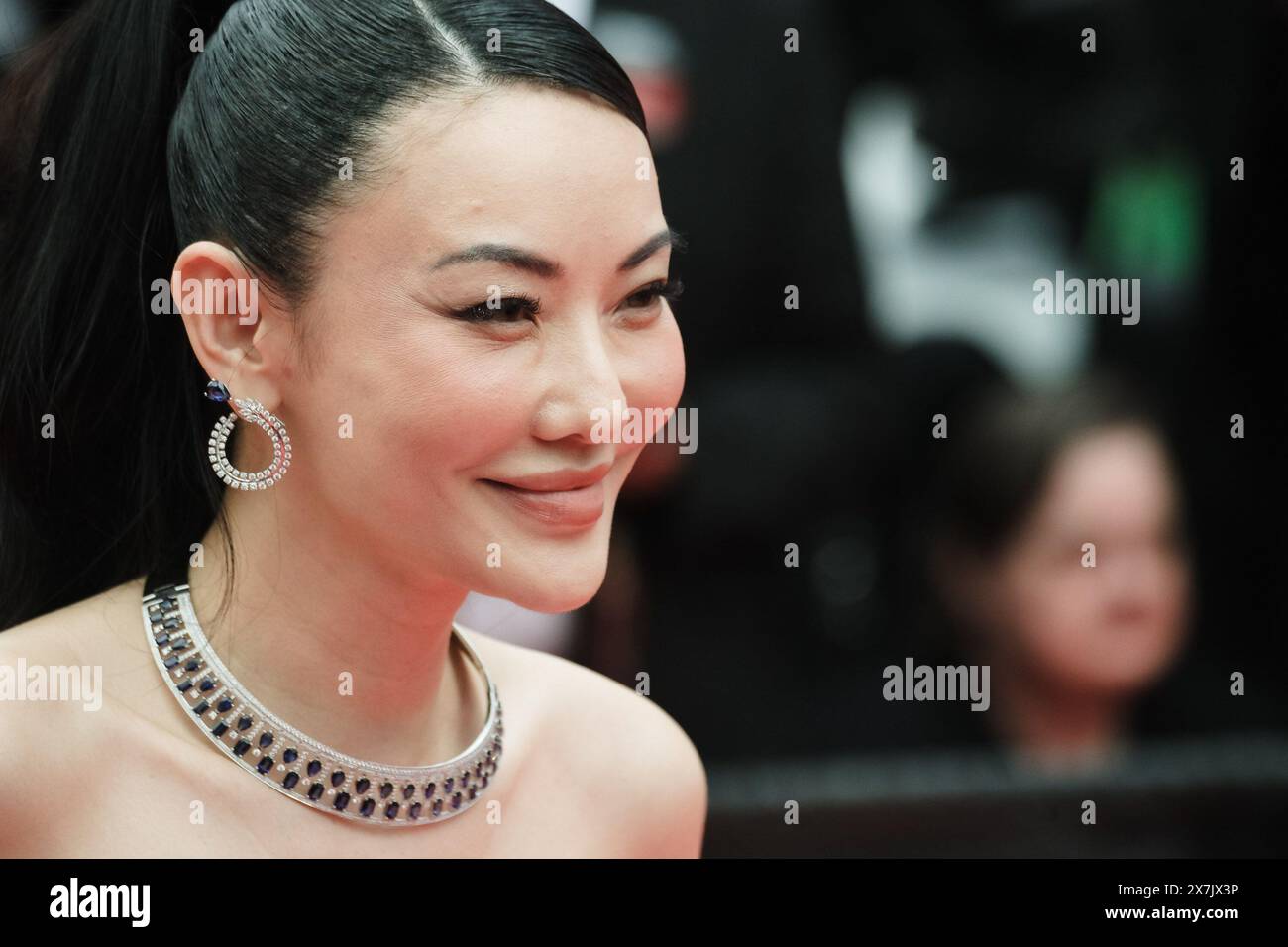 Cannes, France. 20 mai 2024. Jessica Wang photographiée sur le tapis rouge pour The Apprentice lors du 77ème Festival de Cannes. Photo de Julie Edwards./Alamy Live News Banque D'Images