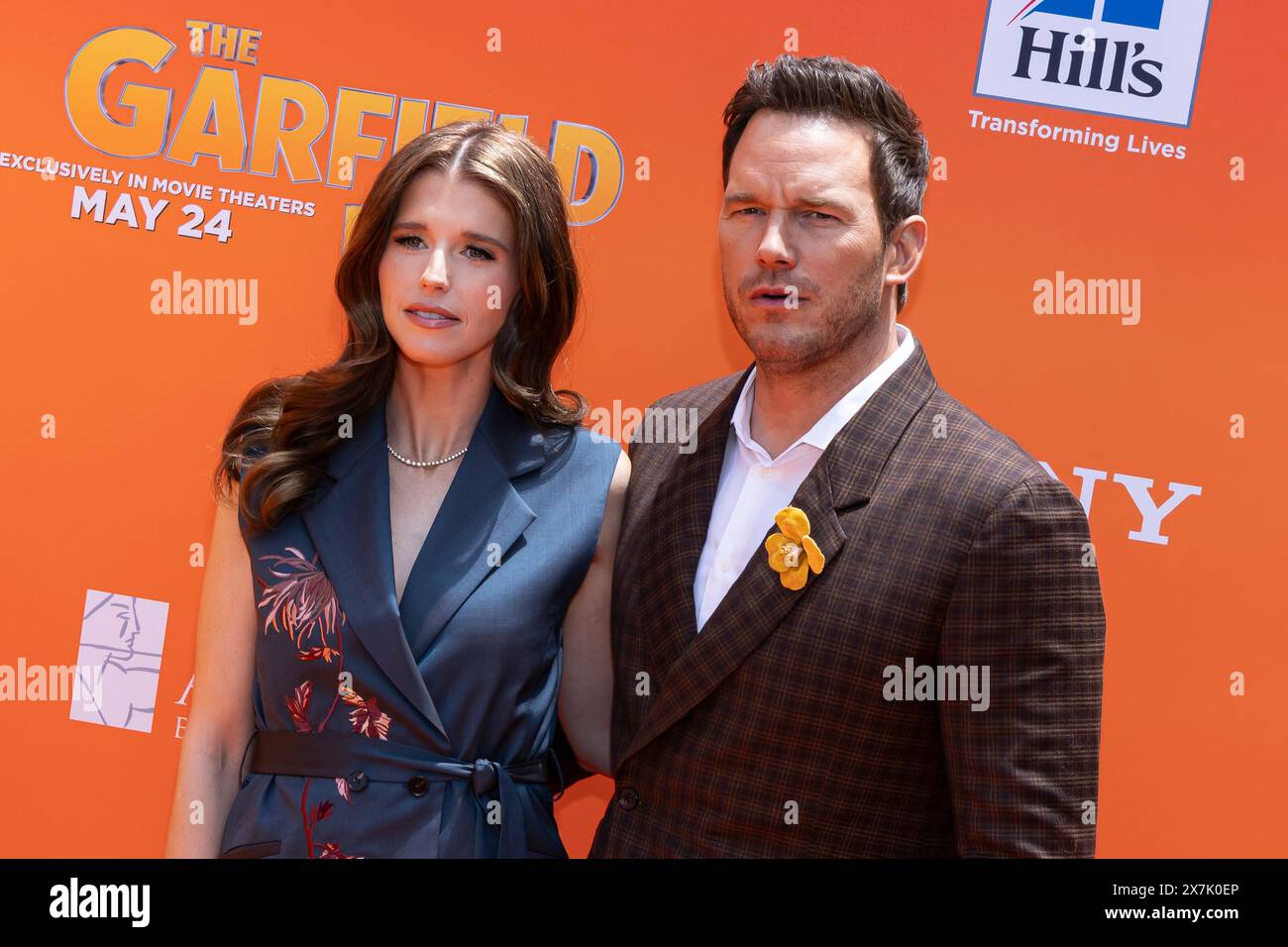 Hollywood, États-Unis. 19 mai 2024. Katherine Schwarzenegger et Chris Pratt assistent à la première mondiale de « The GARFIELD Movie » au TCL Chinese Theater à Hollywood, CA, le 19 mai 2024. (Photo de Corine Solberg/Sipa USA) crédit : Sipa USA/Alamy Live News Banque D'Images