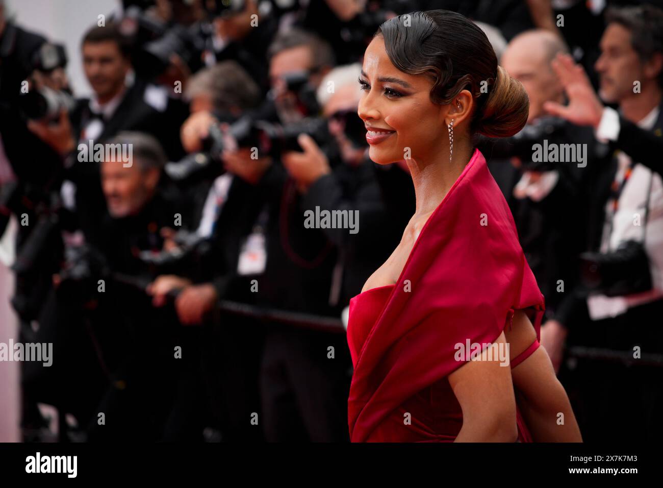 Cannes, France. 20 mai 2024. Flora Coquerel assiste à la projection du film ''The Apprentice'' lors de la 77ème édition du Festival de Cannes à Cannes, dans le sud de la France, le 20 mai 2024. (Photo de Daniele Cifala/NurPhoto) crédit : NurPhoto SRL/Alamy Live News Banque D'Images