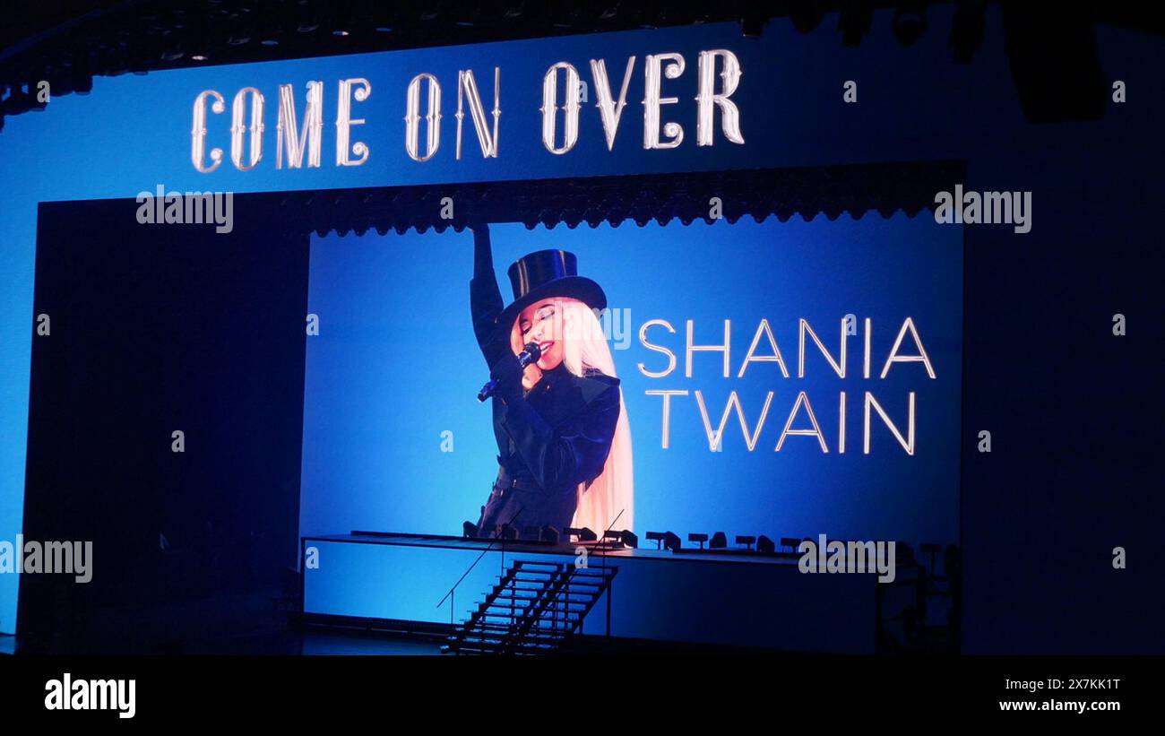 Las Vegas, Nevada, États-Unis 15 mai 2024 chanteuse Shania Twain Come on Vegas Residency concert au Bakkt Theater au Planet Hollywood Hotel & Casino le 15 mai 2024 à Las Vegas, Nevada, États-Unis. Photo de Barry King/Alamy Stock photo Banque D'Images