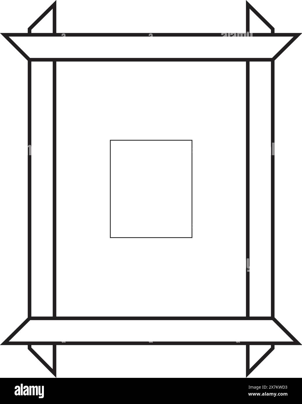 illustration vectorielle de conception d'icône de cadre photo Illustration de Vecteur