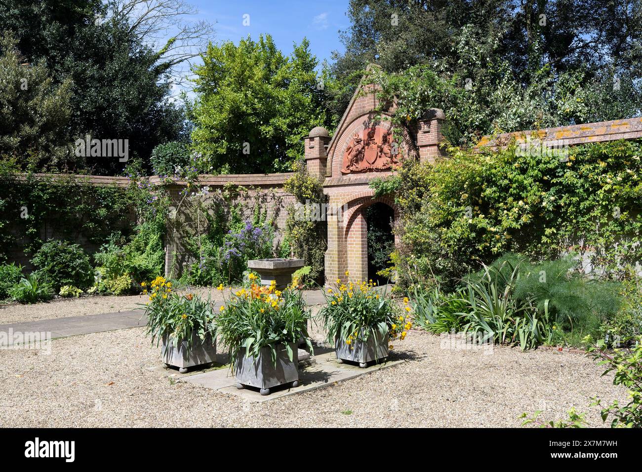 Les Old Rectory Gardens à East Ruston Banque D'Images