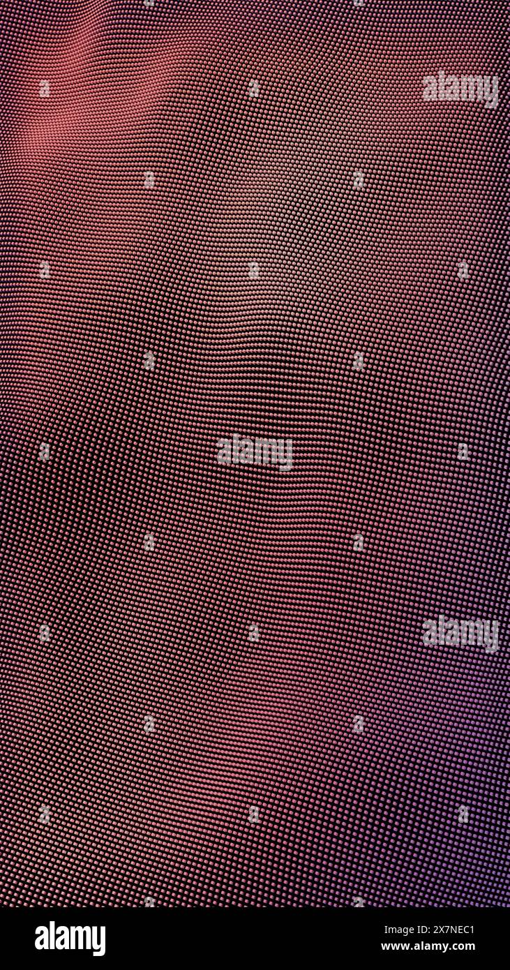 Digital Silk : le mouvement fluide des vagues de maille violette Banque D'Images