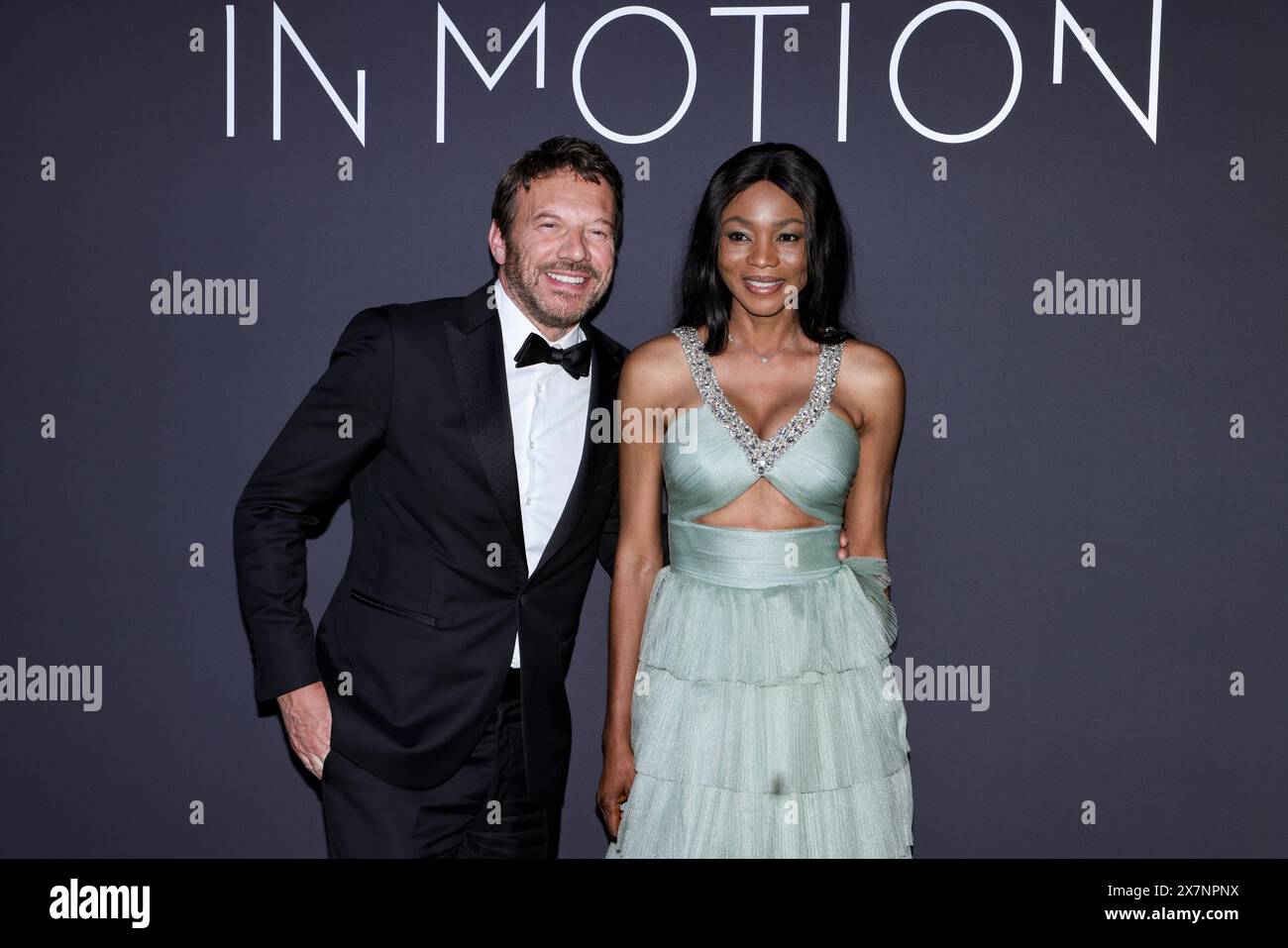 Cannes, France. 19 mai 2024. CANNES - 19 MAI : Samuel le Bihan et Daniela Stock assistent au dîner officiel de Kering 'Women in Motion' et du Festival de Cannes le 19 mai 2024 à Cannes, France (photo de Lyvans Boolaky/ÙPtertainment/Sipa USA) crédit : Sipa USA/Alamy Live News Banque D'Images