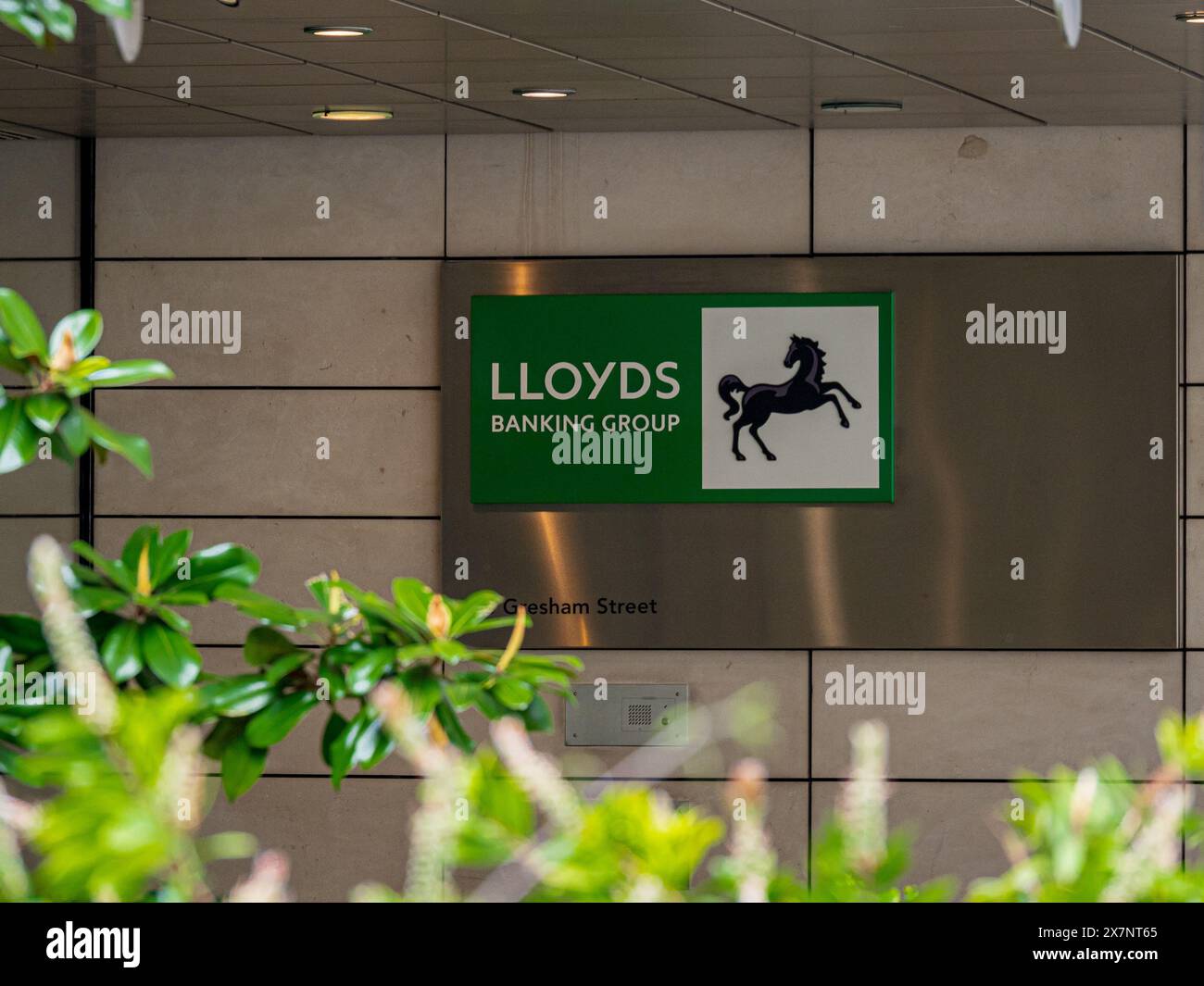 Lloyds Banking Group siège social à Gresham Street Londres Banque D'Images