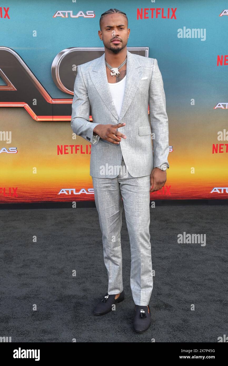 LOS ANGELES, CA - 20 MAI : Trevor Jackson à la première Netflix d'Atlas le 20 mai 2024 au Egyptian Theatre Hollywood à Los Angeles, Californie. Crédit : Faye Sadou/MediaPunch Banque D'Images