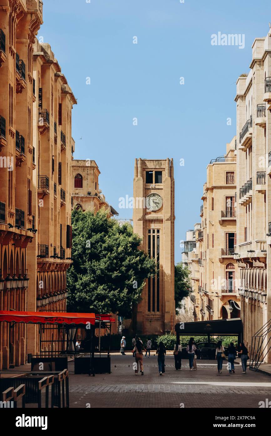 Le quartier central de Beyrouth, centre historique et géographique de Beyrouth, également appelé centre-ville de Beyrouth. Banque D'Images