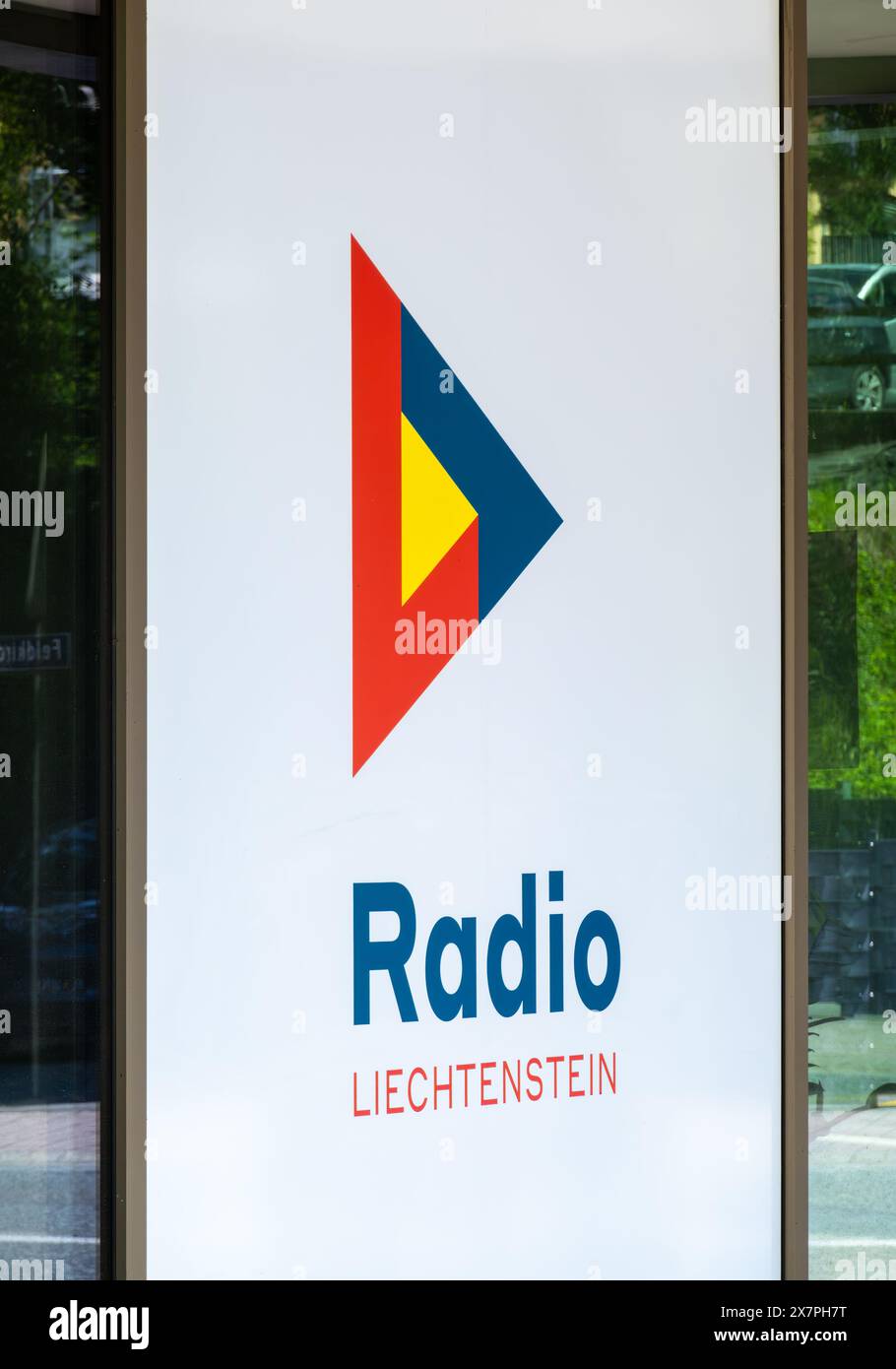 Schaan, Liechtenstein - 17 mai 2024 : Radio Liechtenstein est la station de radio nationale du Liechtenstein Banque D'Images