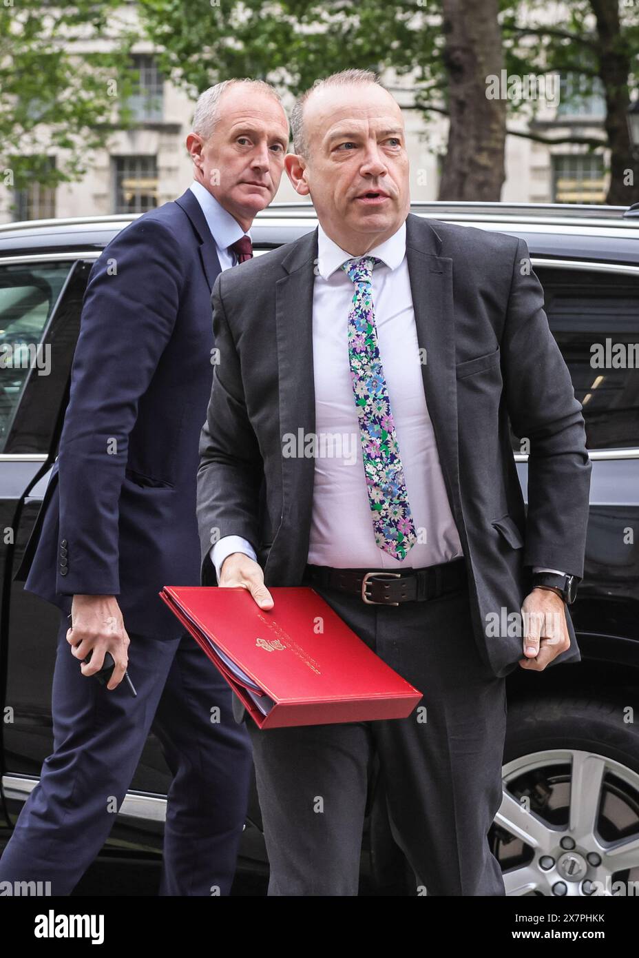 Londres, Royaume-Uni. 21 mai 2024. Chris Heaton-Harris, député, secrétaire d'État pour l'Irlande du Nord. La réunion hebdomadaire du Cabinet a été postphonnée ce matin, mais plusieurs ministres arrivent et partent de Downing Street et du Cabinet Office ce matin pour d'autres affaires liées au gouvernement. Crédit : Imageplotter/Alamy Live News Banque D'Images