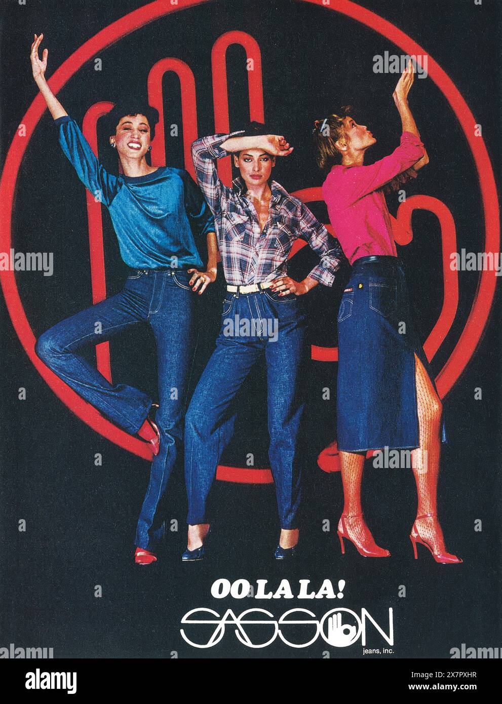 1979 Sasson Jeans ad Banque D'Images