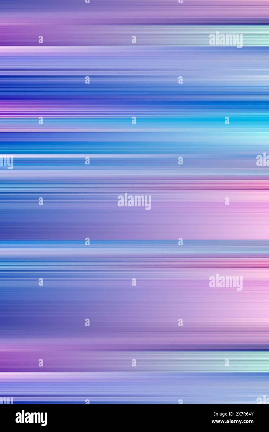 Une image haute résolution mettant en valeur un tableau dynamique de lignes de dégradé qui passent en douceur du violet au bleu, créant un backgrou apaisant et moderne Banque D'Images