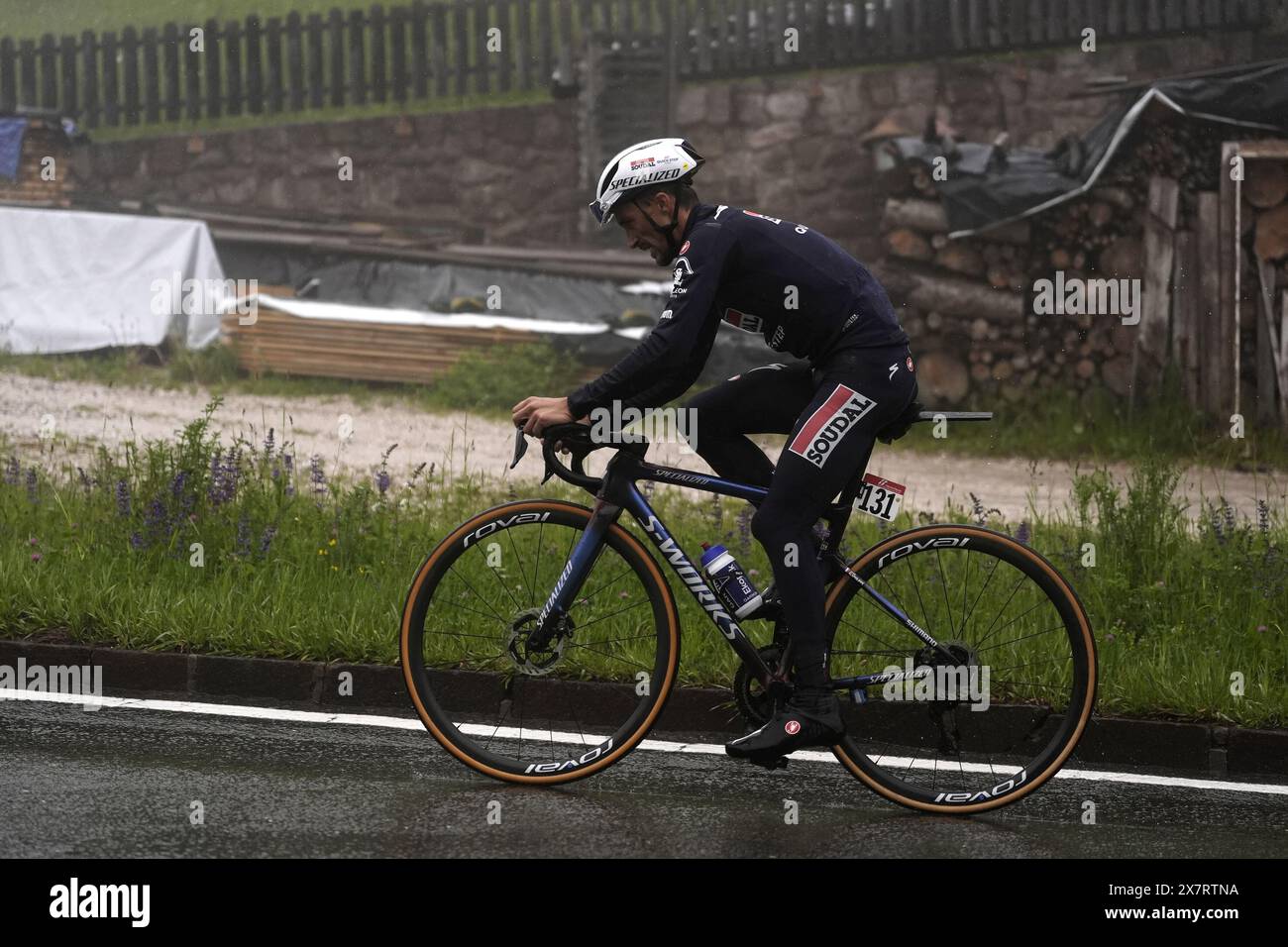 Alaphilippe Julian (Team Soudal - Quickstep) lors de l'étape 16 du Giro d'Italia de Livigno à Santa Cristina Val Gardena (Monte Pana) Italie - mardi 21 mai 2024 - Sport, cyclisme (photo Fabio Ferrari / LaPresse) Banque D'Images