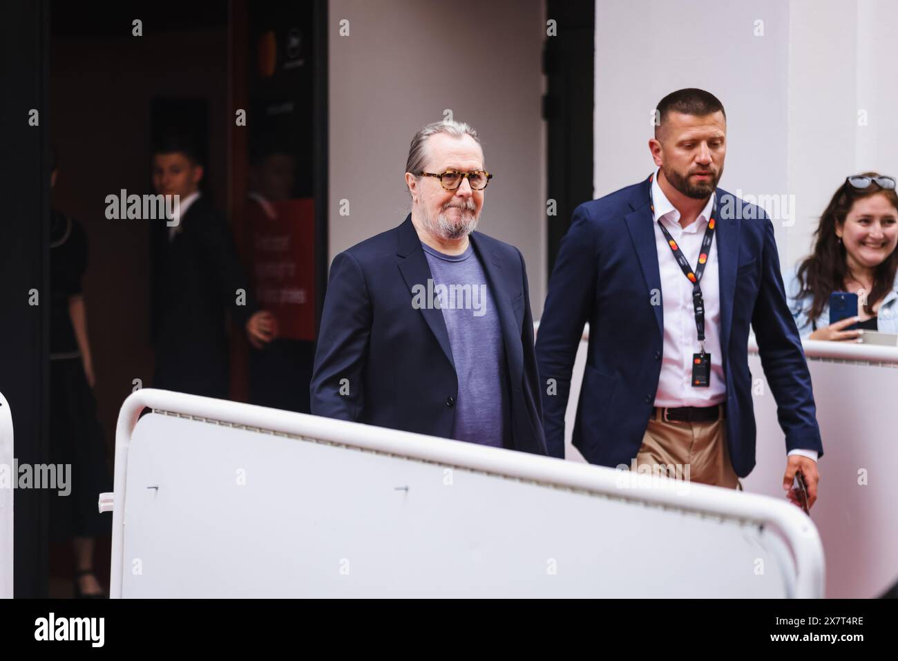 Milan, Italie. 21 mai 2024. Cannes, observations de célébrités - Gary Oldman au Festival de Cannes. Sur la photo : Gary Oldman arrive à l’Hôtel barrière le Majestic le jour du tapis rouge Parthénope crédit : Agence photo indépendante/Alamy Live News Banque D'Images