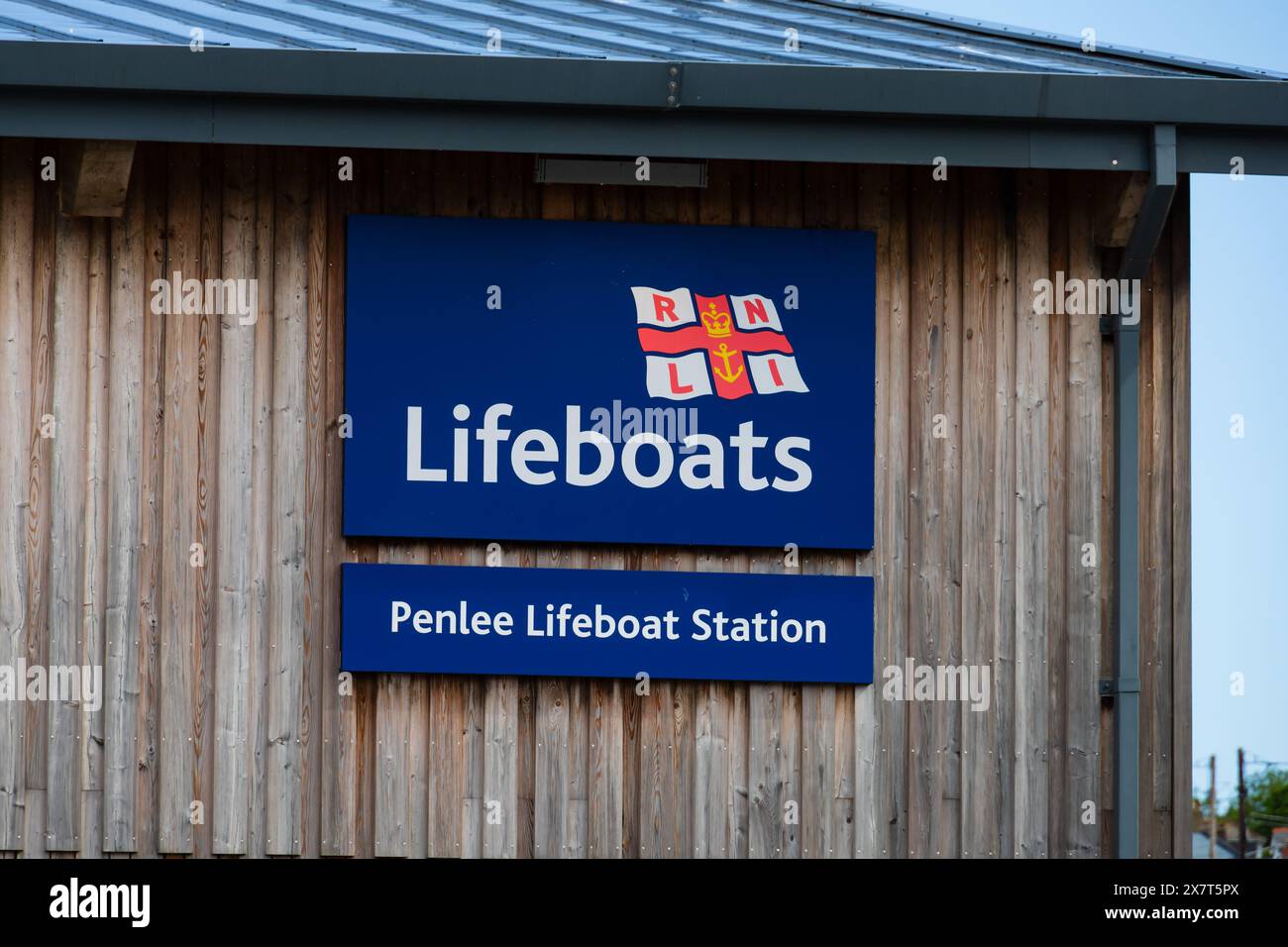 Station de sauvetage Penlee, port de Newlyn, Cornouailles, West Country, Angleterre Banque D'Images