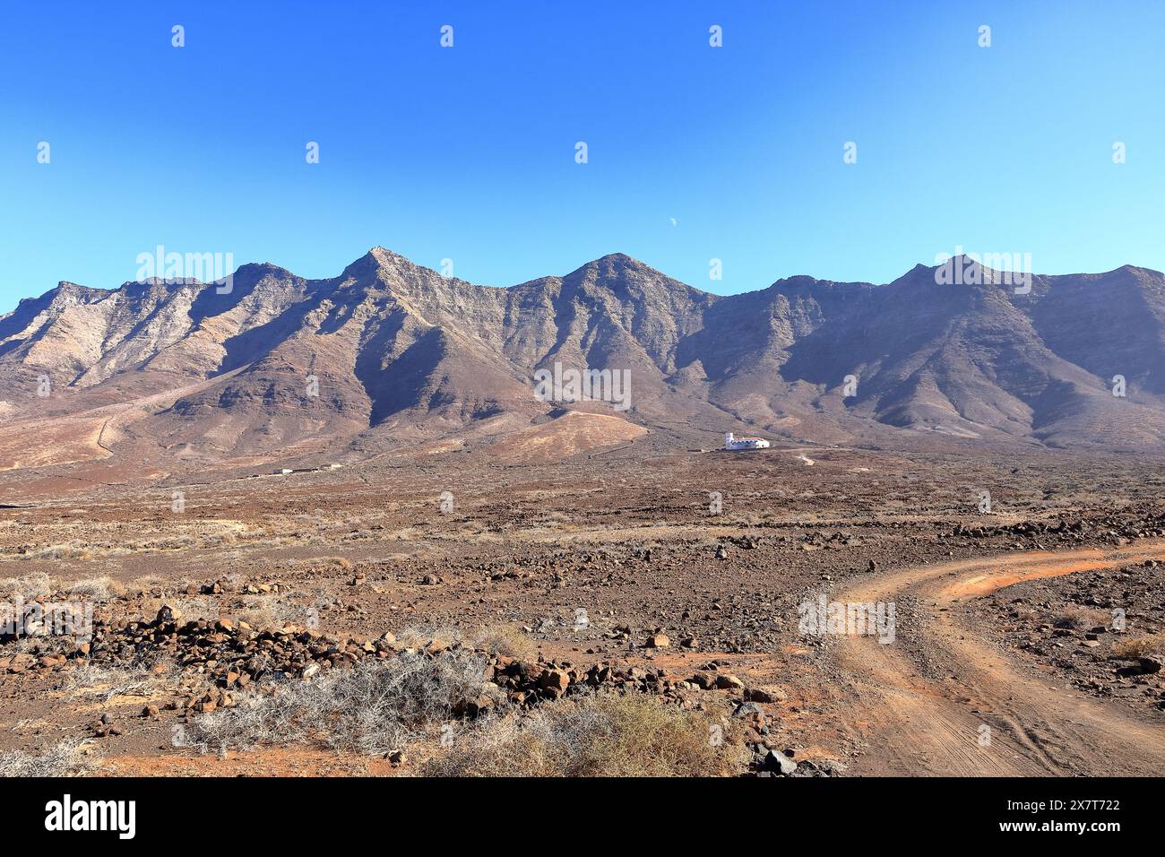 Chemin vers la Casa Villa Winter à Jandia Peninsula, Cofete, Fuertevertura, îles Canaries en Espagne Banque D'Images