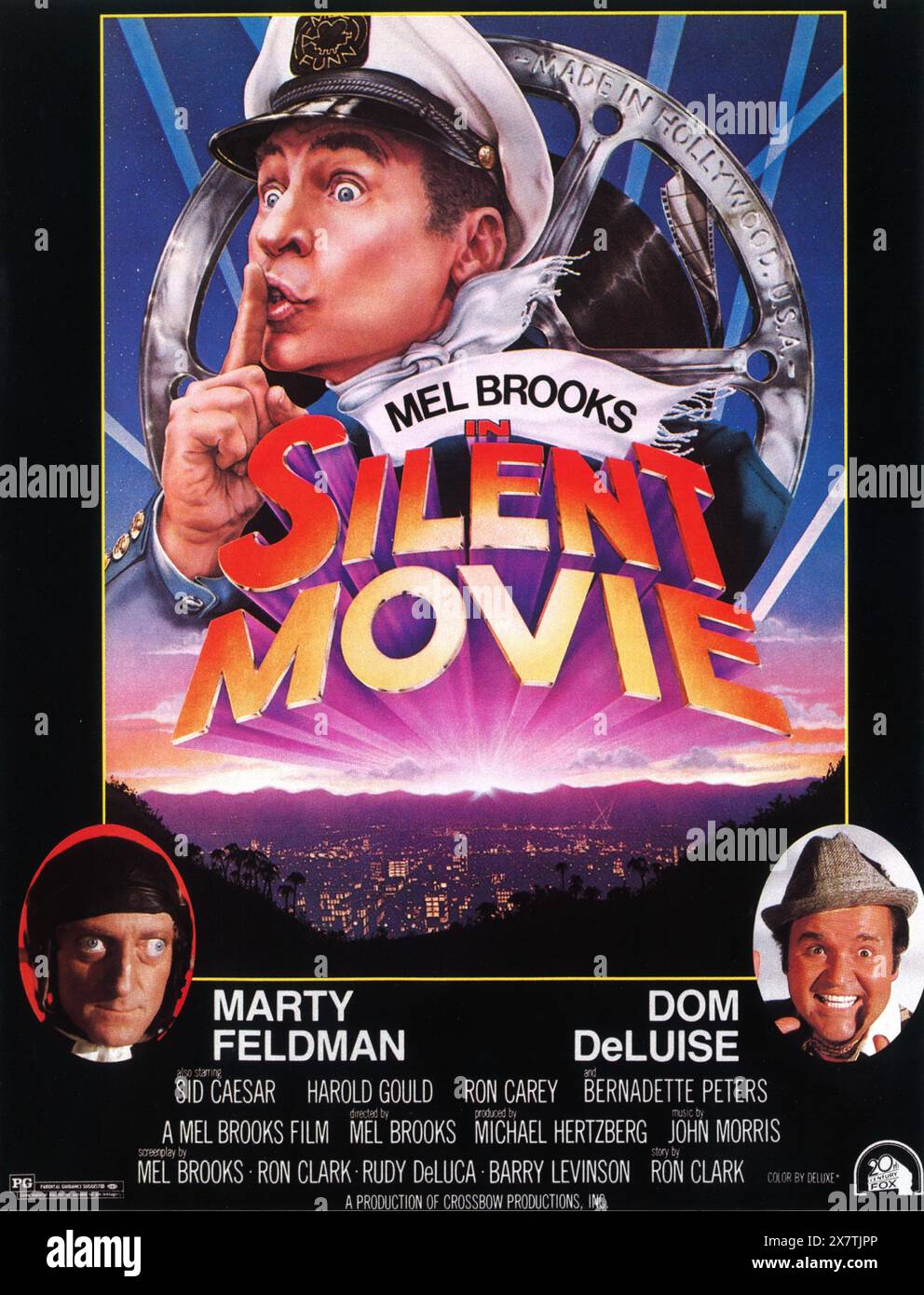1976 film silencieux dir Mel Brooks avec Dom DeLuise et Martin Feldman promo Banque D'Images