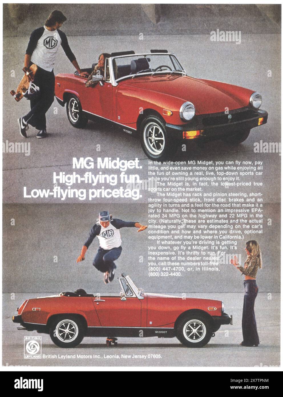 1977 MG MIDGET ad Banque D'Images