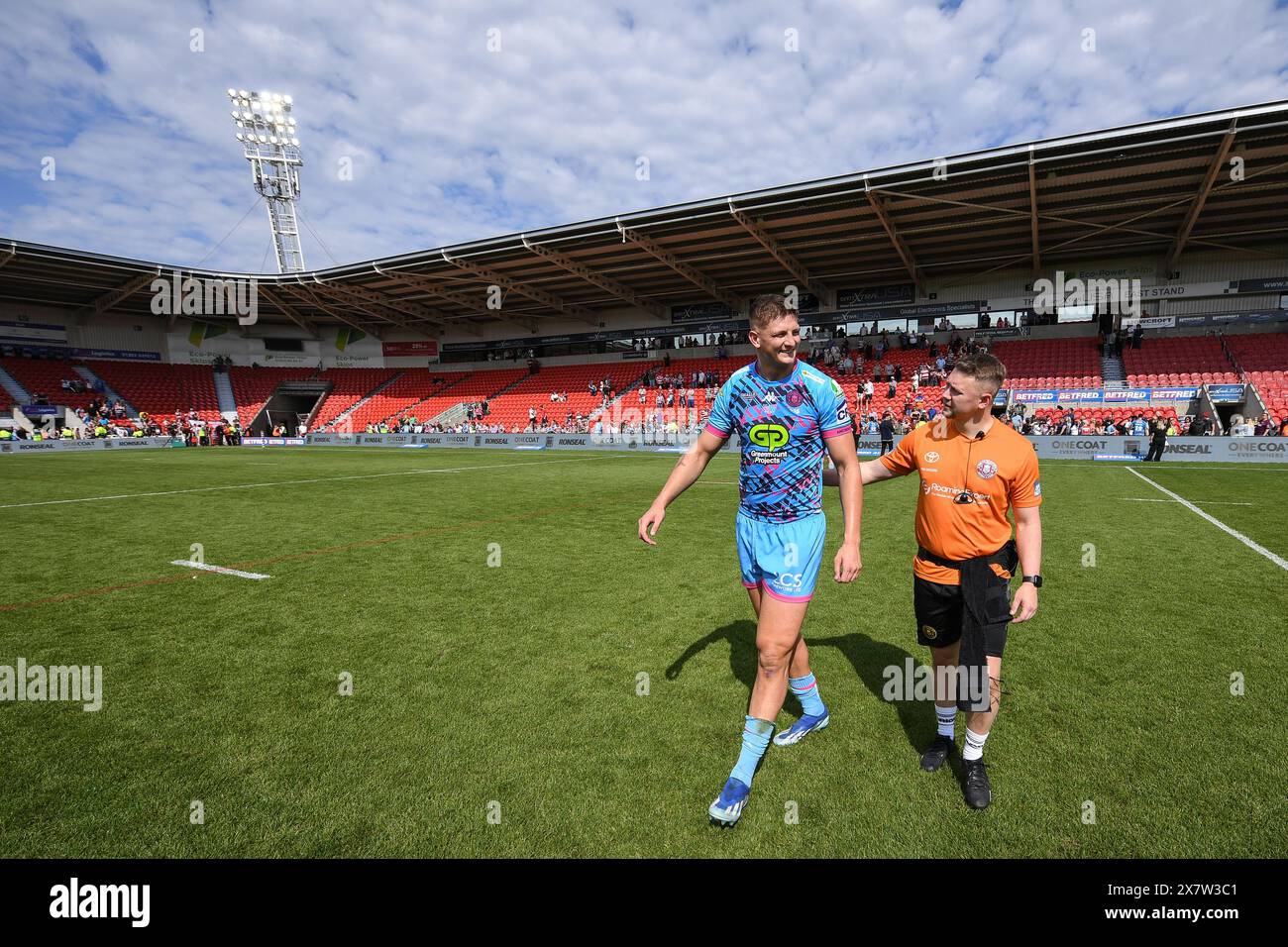 Doncaster, Angleterre - 18 mai 2024 - Rugby League Betfred Men's Challenge Cup demi-finale, Hull Kingston Rovers vs Wigan Warriors au stade Eco Power, Doncaster, Royaume-Uni Dean Williams Banque D'Images