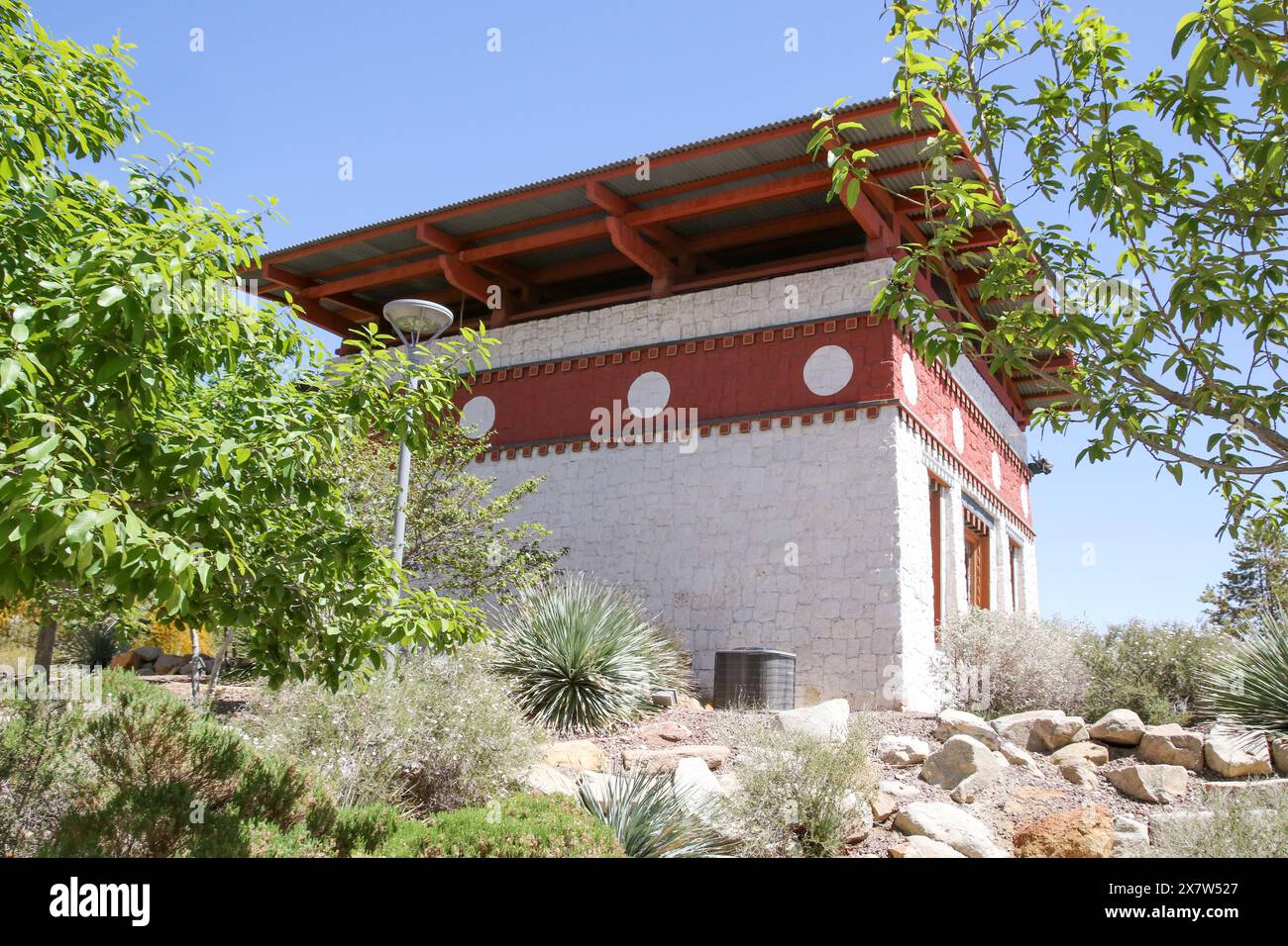 Exposition culturelle de Lhakhang au campus UTEP, El Paso, Texas Banque D'Images