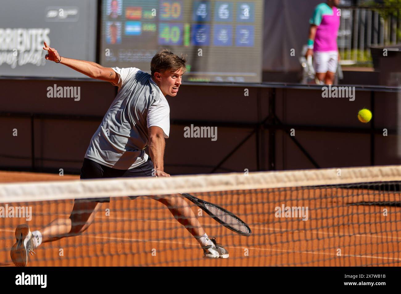 Santiago de la Fuente (Argentine) - ATP Challenger Tour Corrientes, Dove Men Care Legion Sudamericana. Banque D'Images