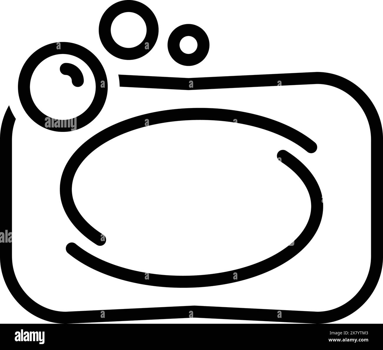 Icône pour savon, pain de savon, bain Illustration de Vecteur